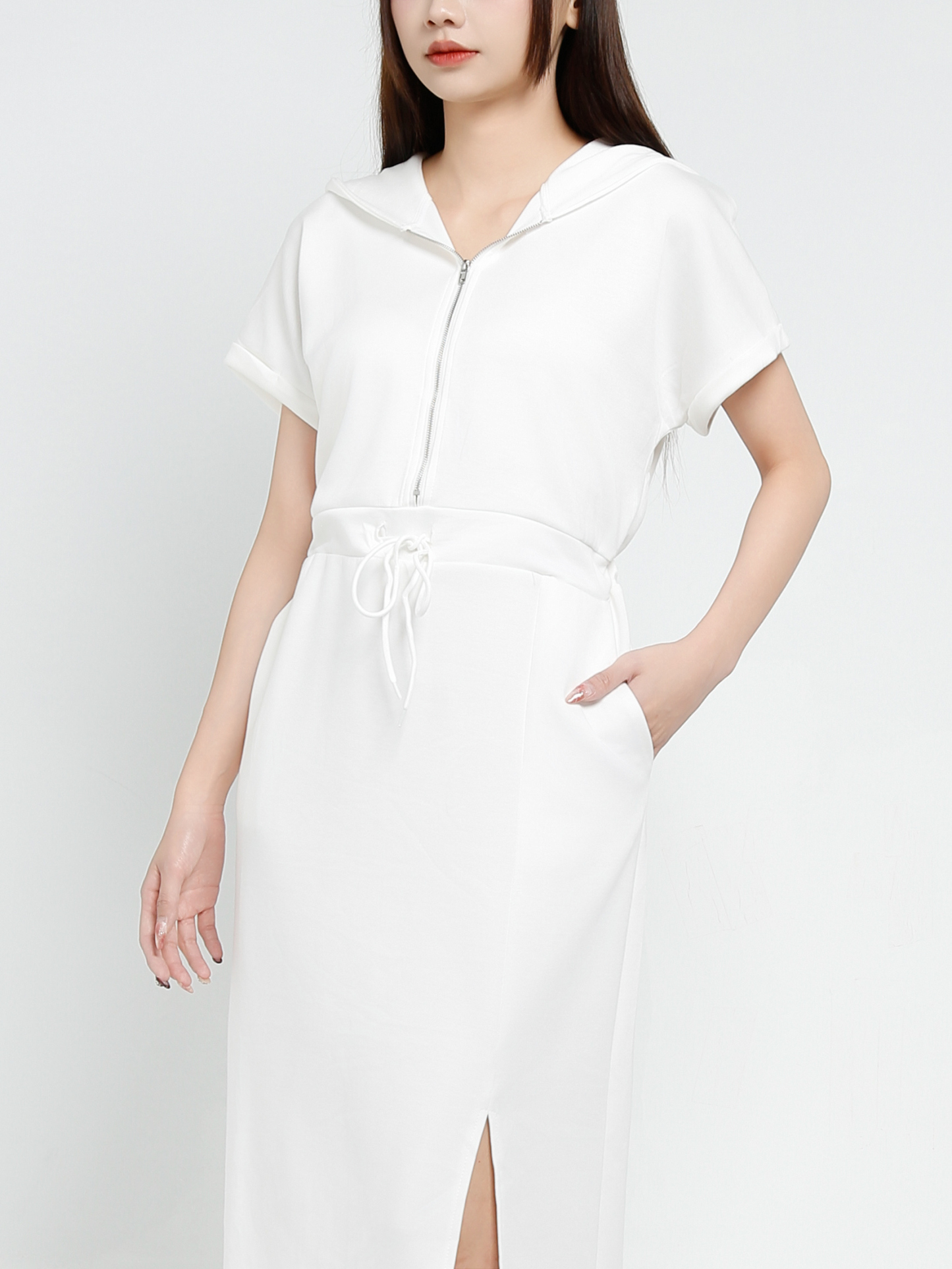 Sleeveless Front Zip Dress 37378