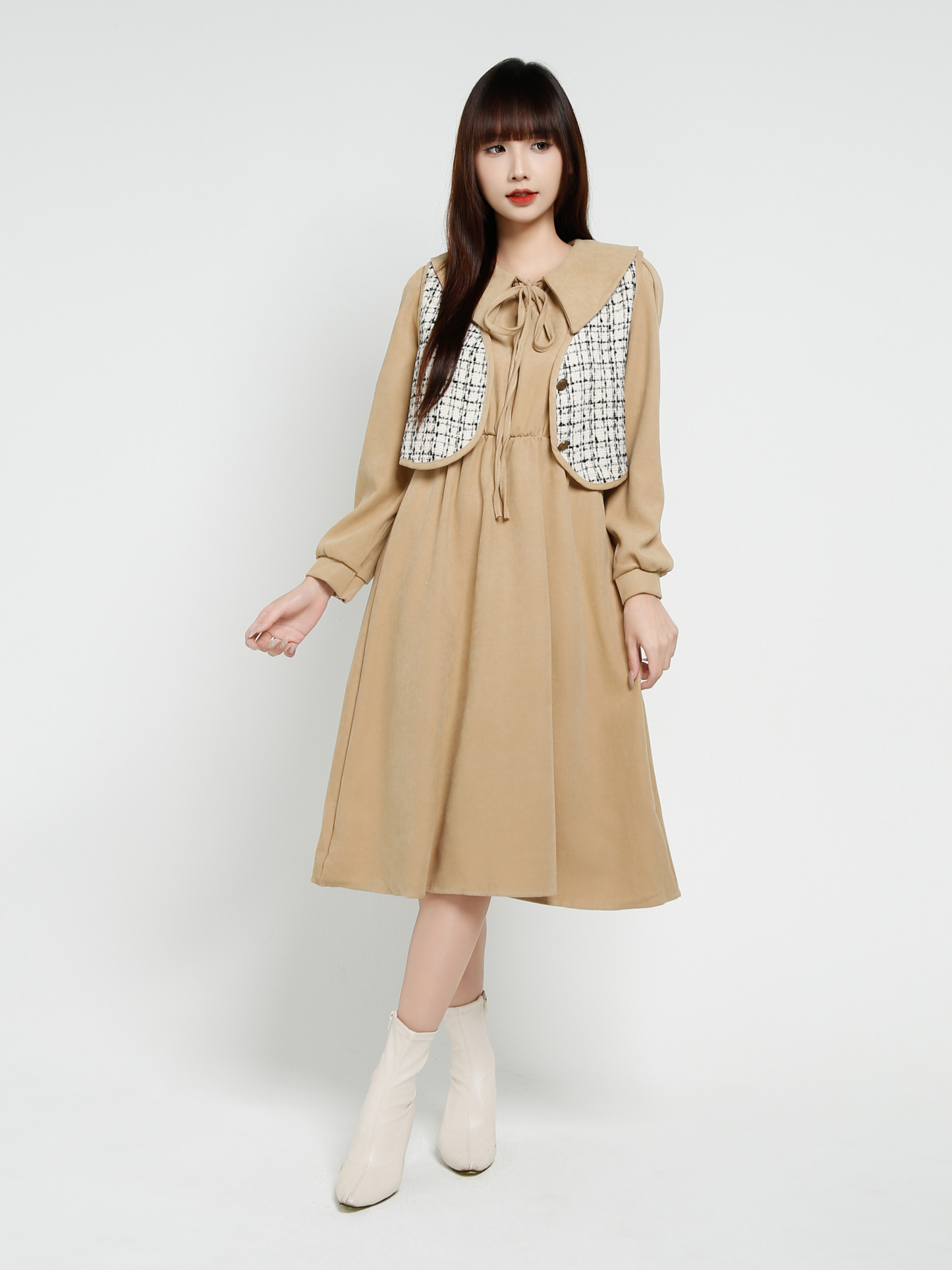 Outer With Dress Set 37417