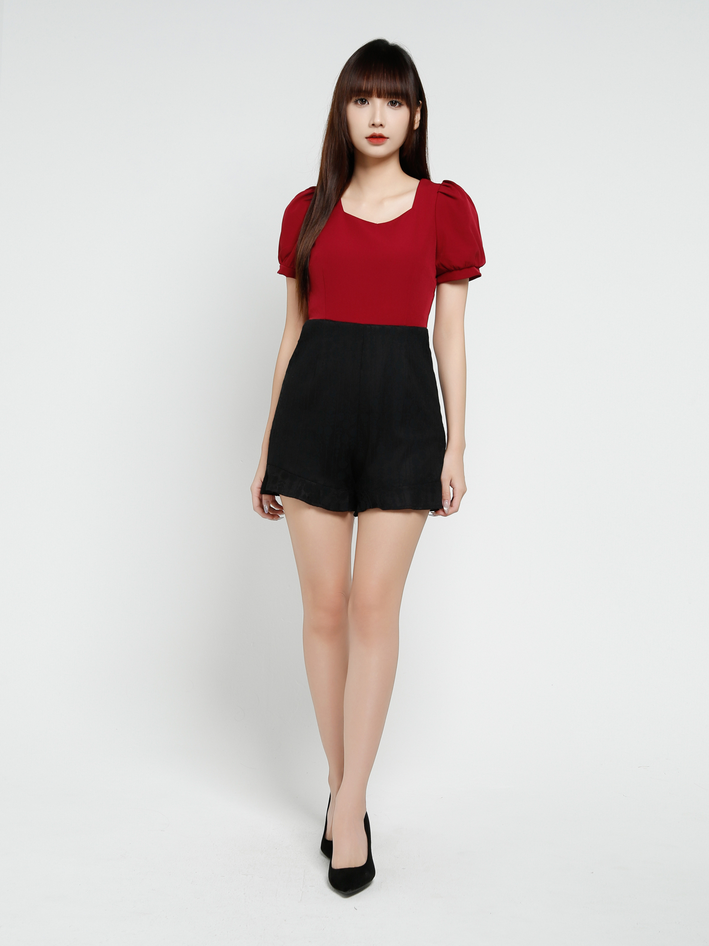 Short Sleeve Back Zip Jumpsuit 37450