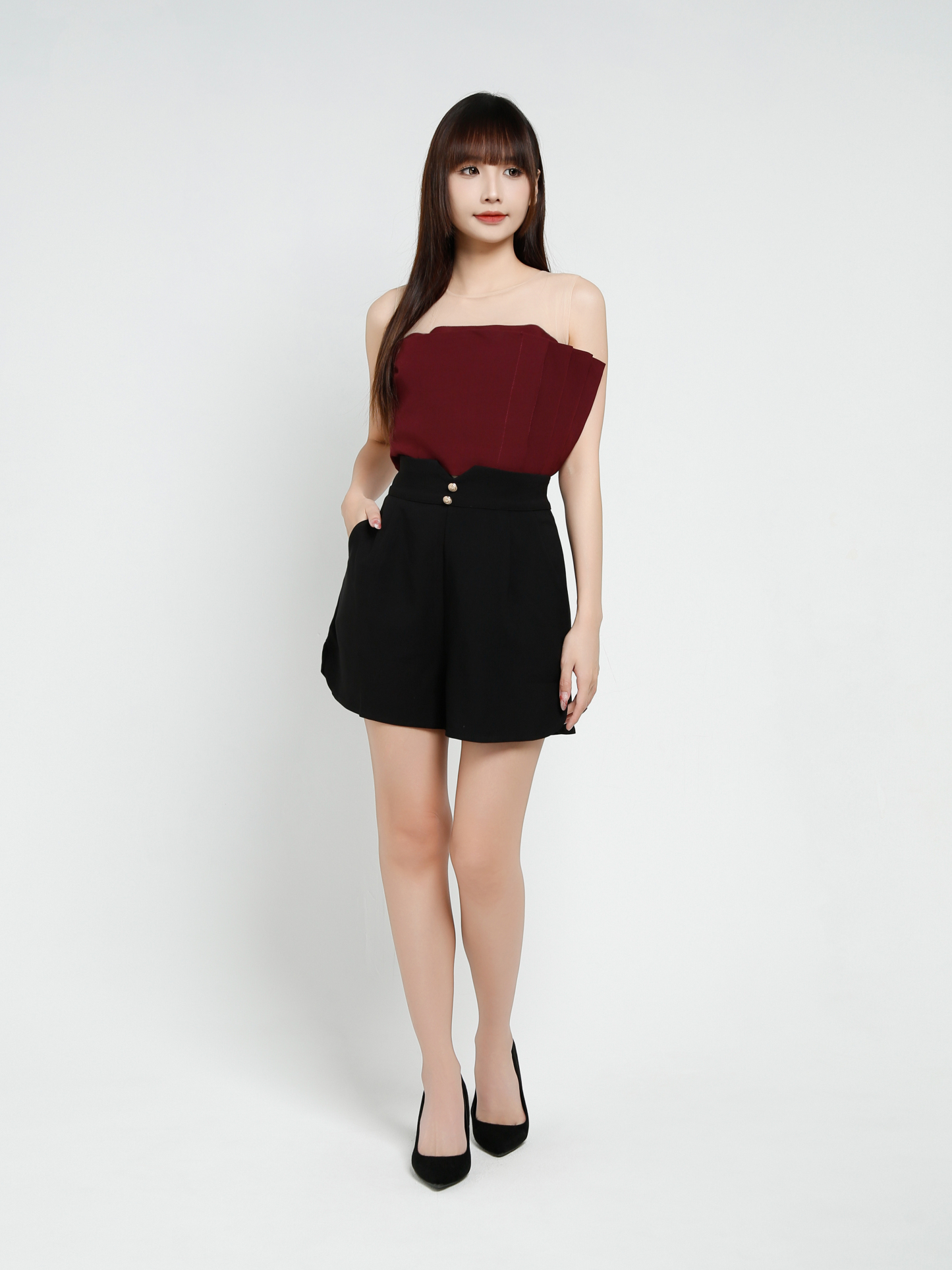 Sleeveless Mesh Top 37482