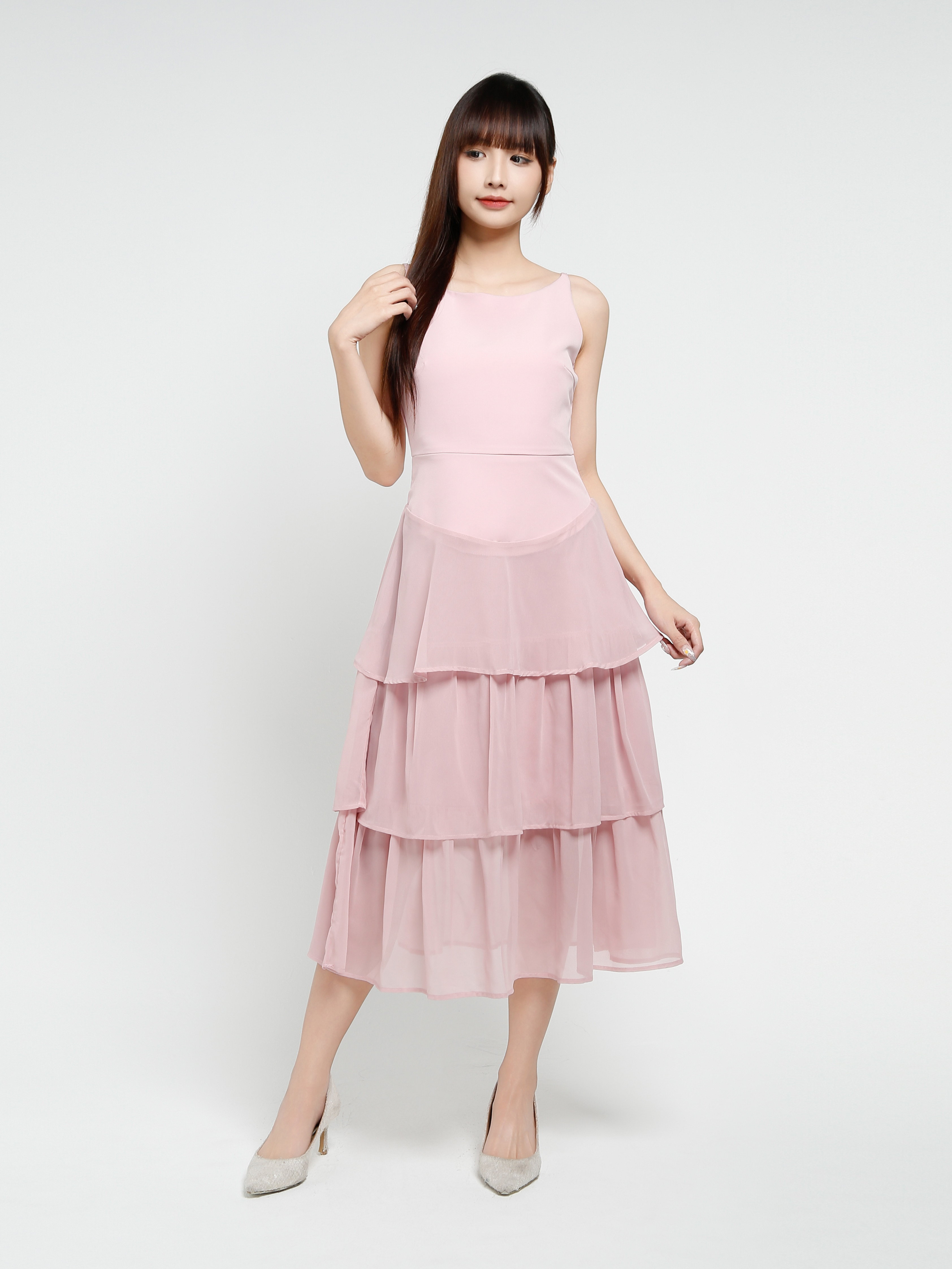 Sleeveless Back Zip Dress 37484