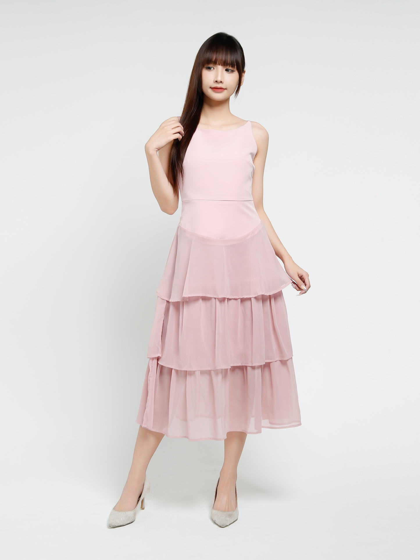 Sleeveless Back Zip Dress 37484