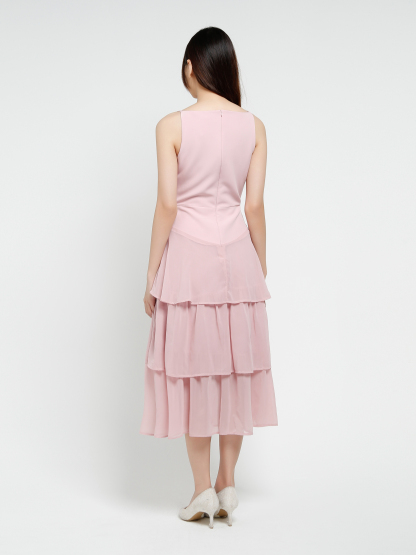 Sleeveless Back Zip Dress 37484