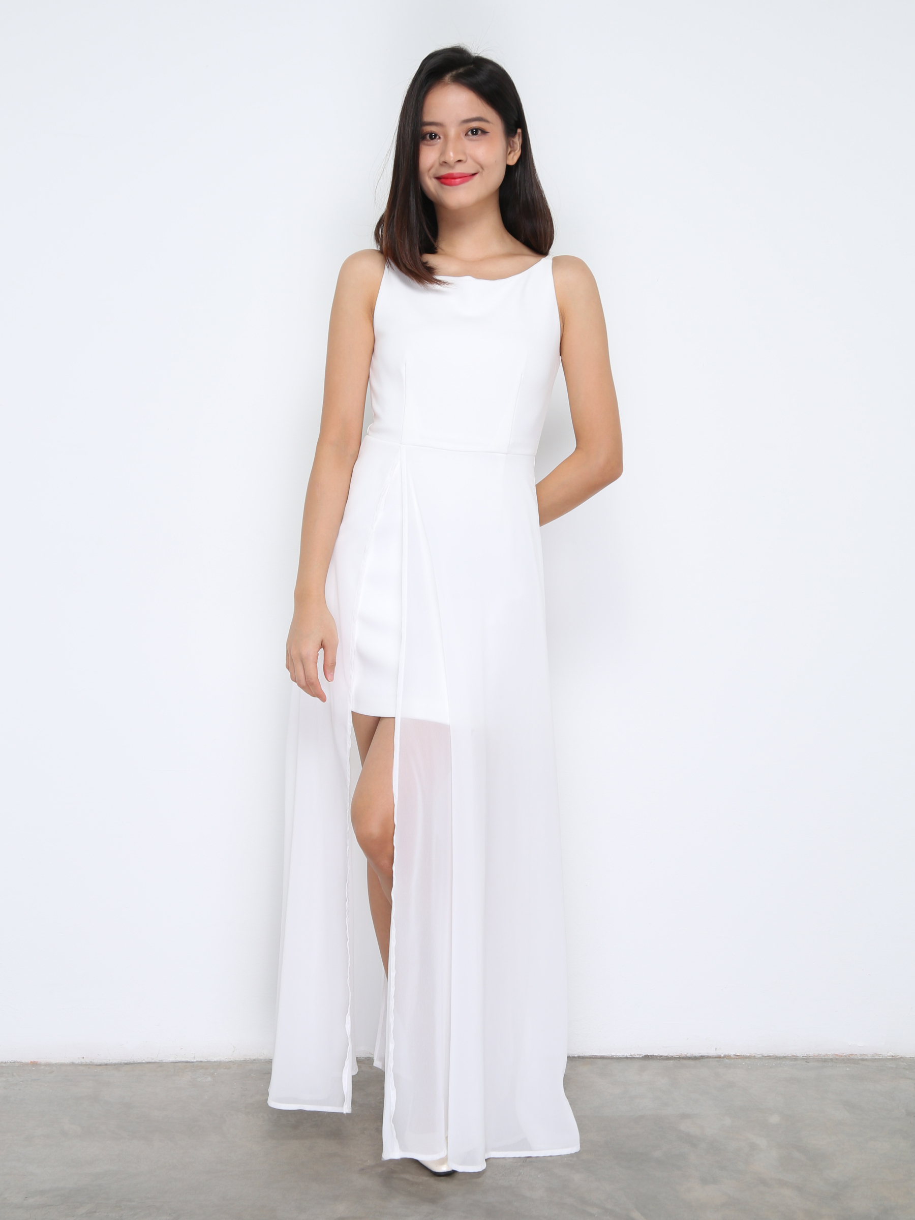 Sleeveless Back Zip Dress 37485