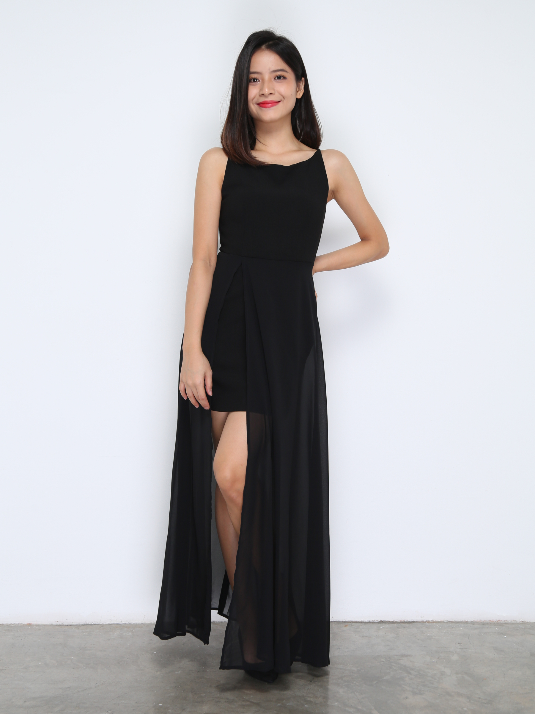 Sleeveless Back Zip Dress 37485