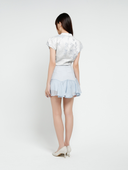 High Waist Side Pocket Skirt Pant 37489