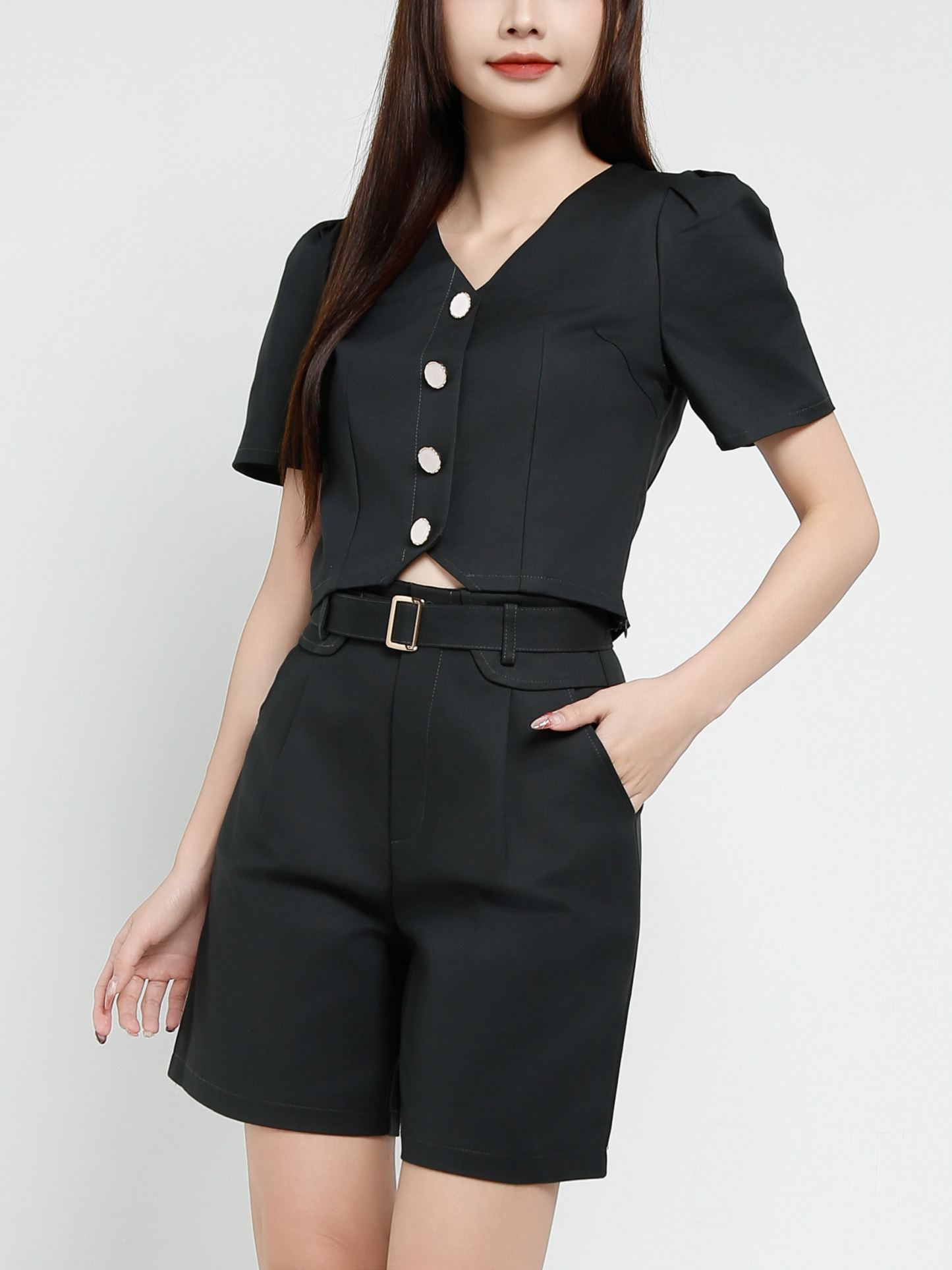 Short Sleeve Top With Short Pant Set 37523
