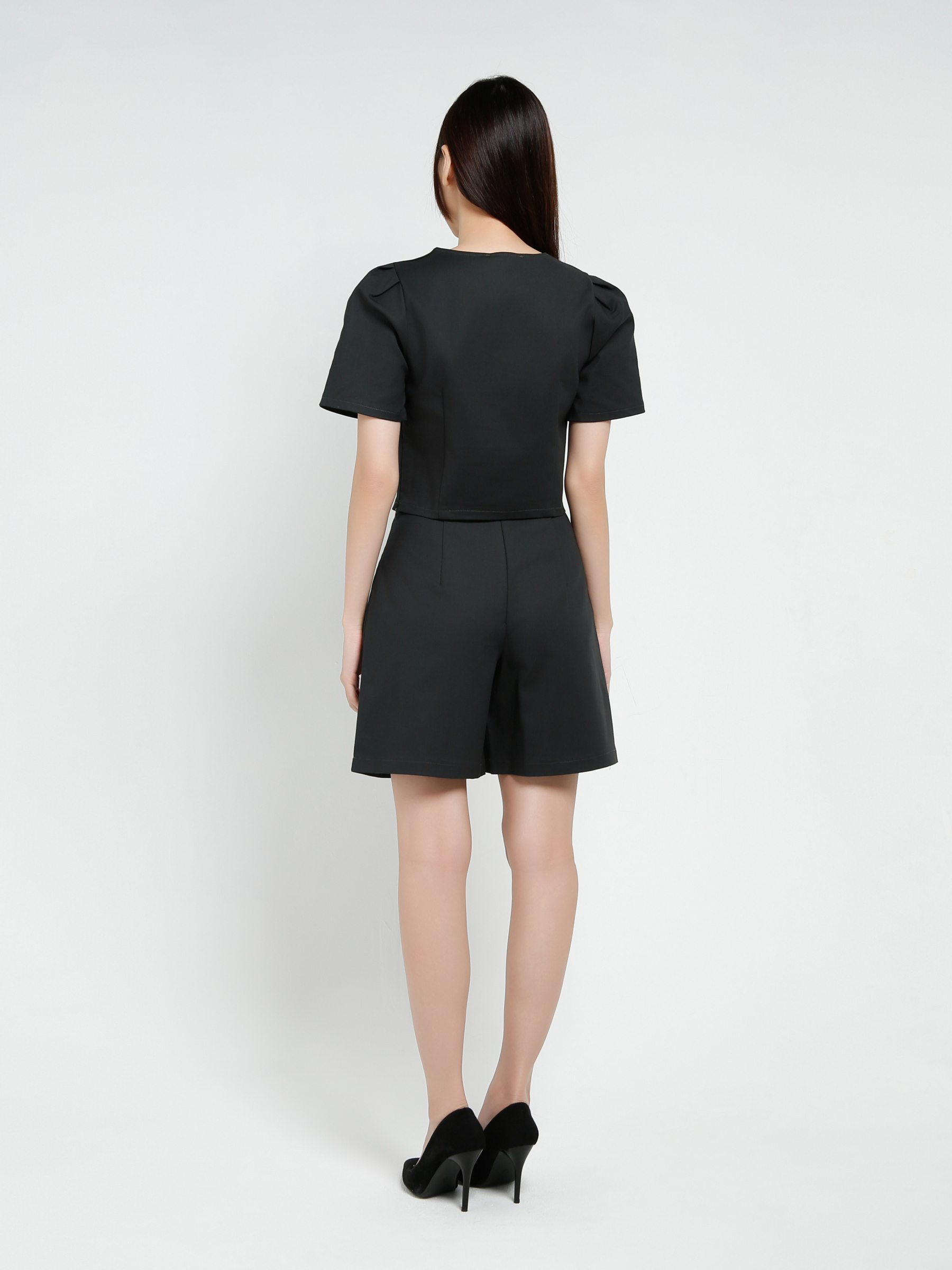 Short Sleeve Top With Short Pant Set 37523