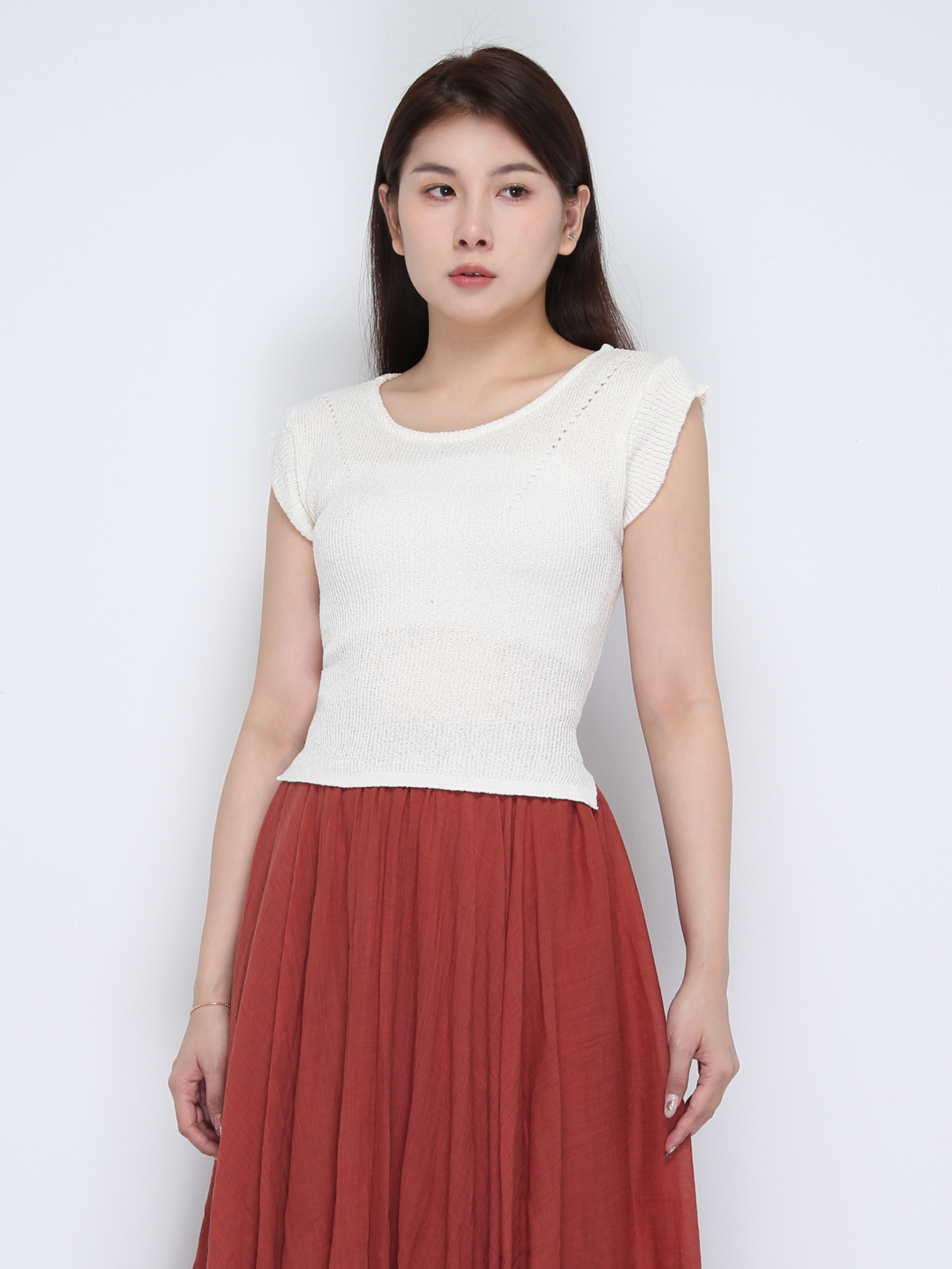 Knitted Sleeveless Top 37527