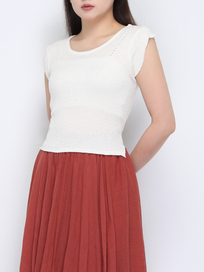 Knitted Sleeveless Top 37527