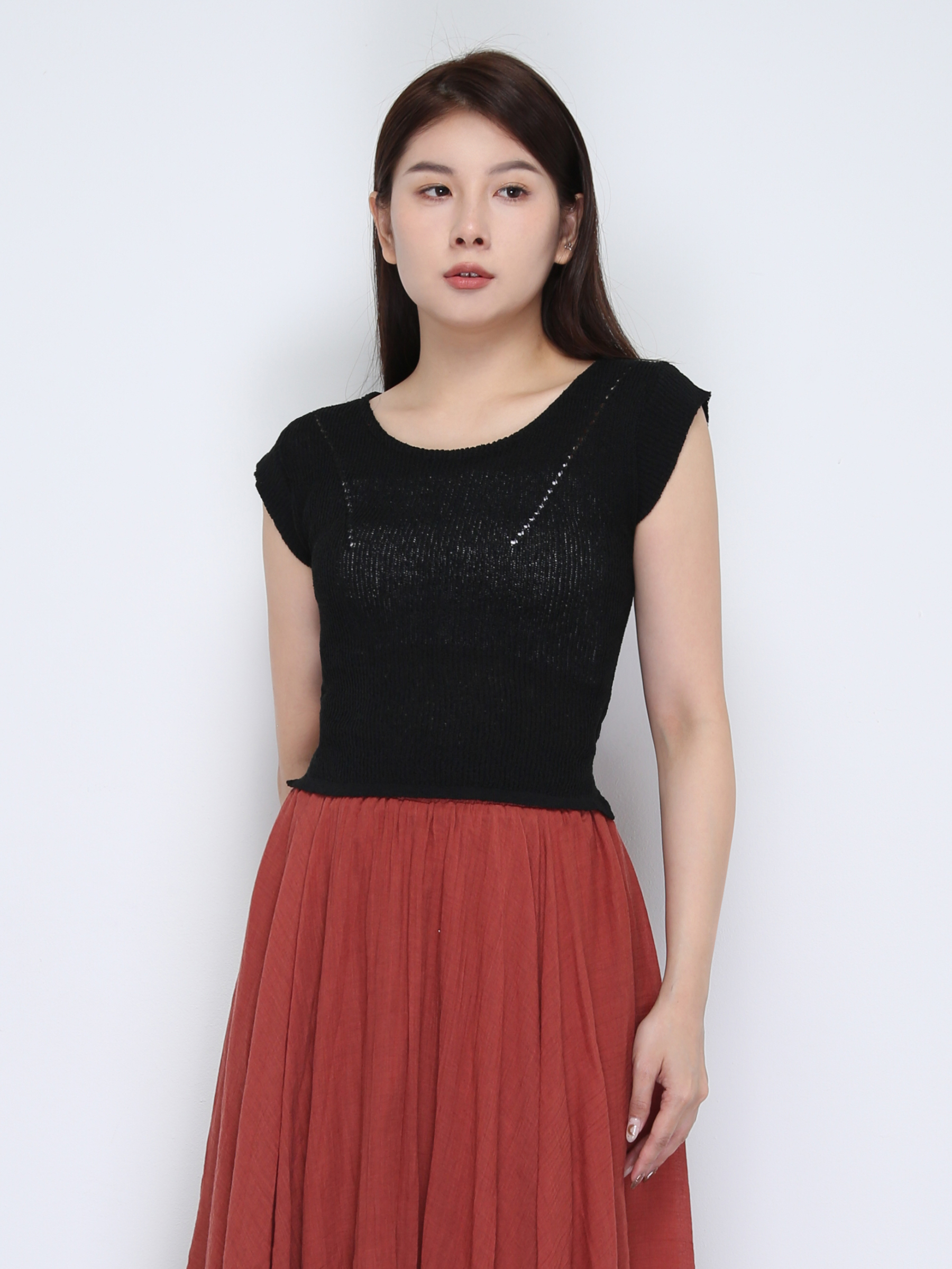 Knitted Sleeveless Top 37527