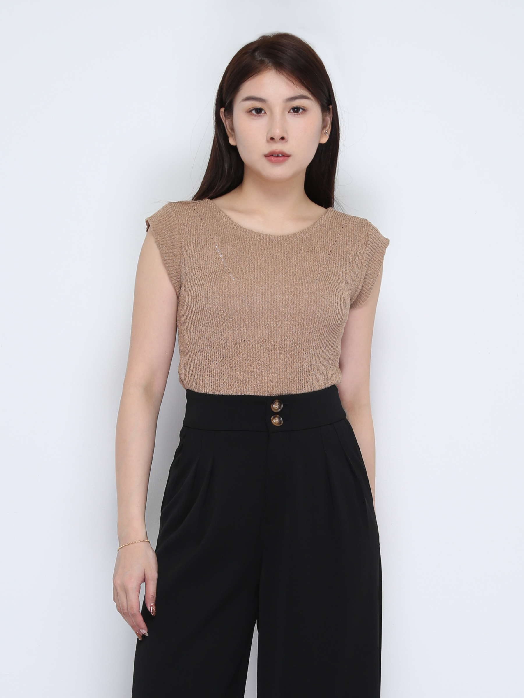 Knitted Sleeveless Top 37527