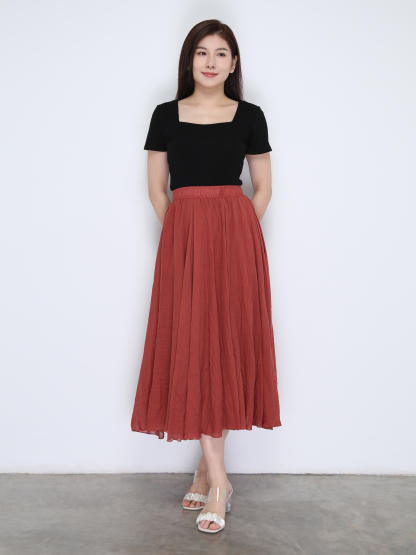 Short Sleeve Square Neck Top 37529