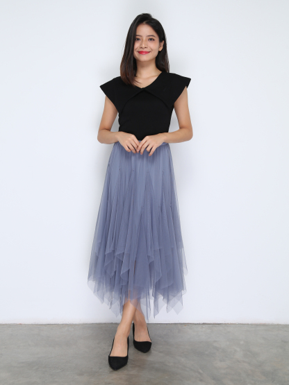 Knitted Collar Top 37552