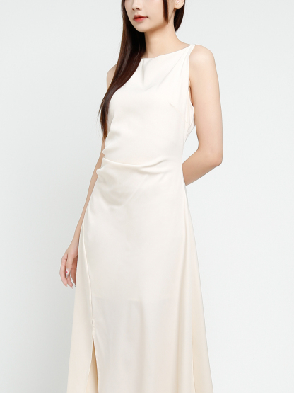 Elegant Sleeveless Split Dress 37555