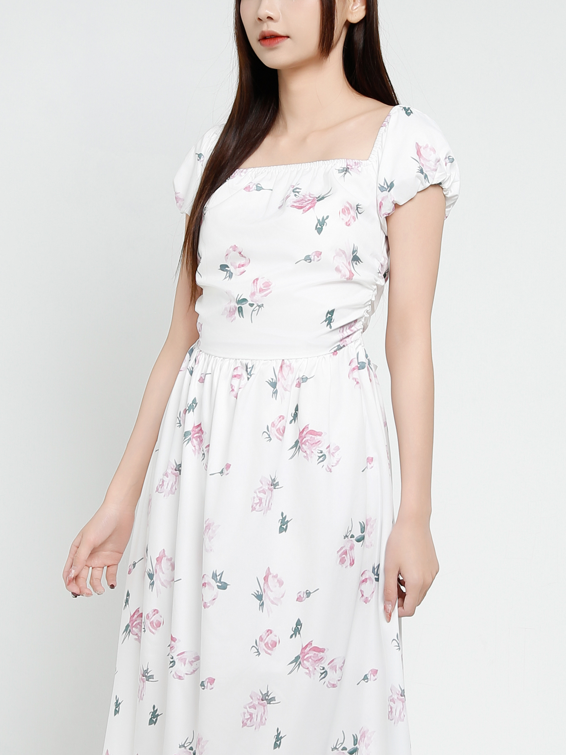 Off Shoulder Floral Dress 37581