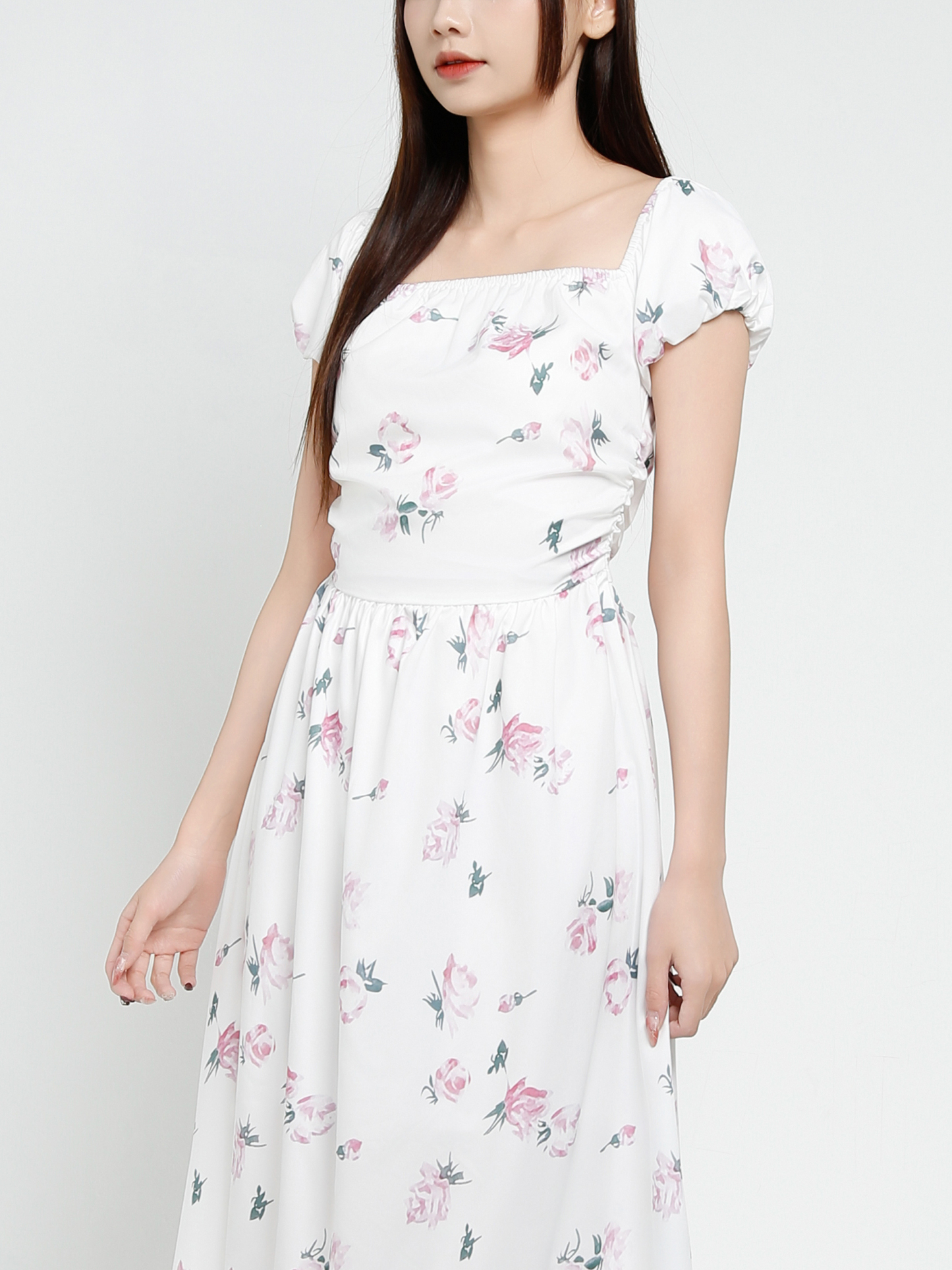 Off Shoulder Floral Dress 37581