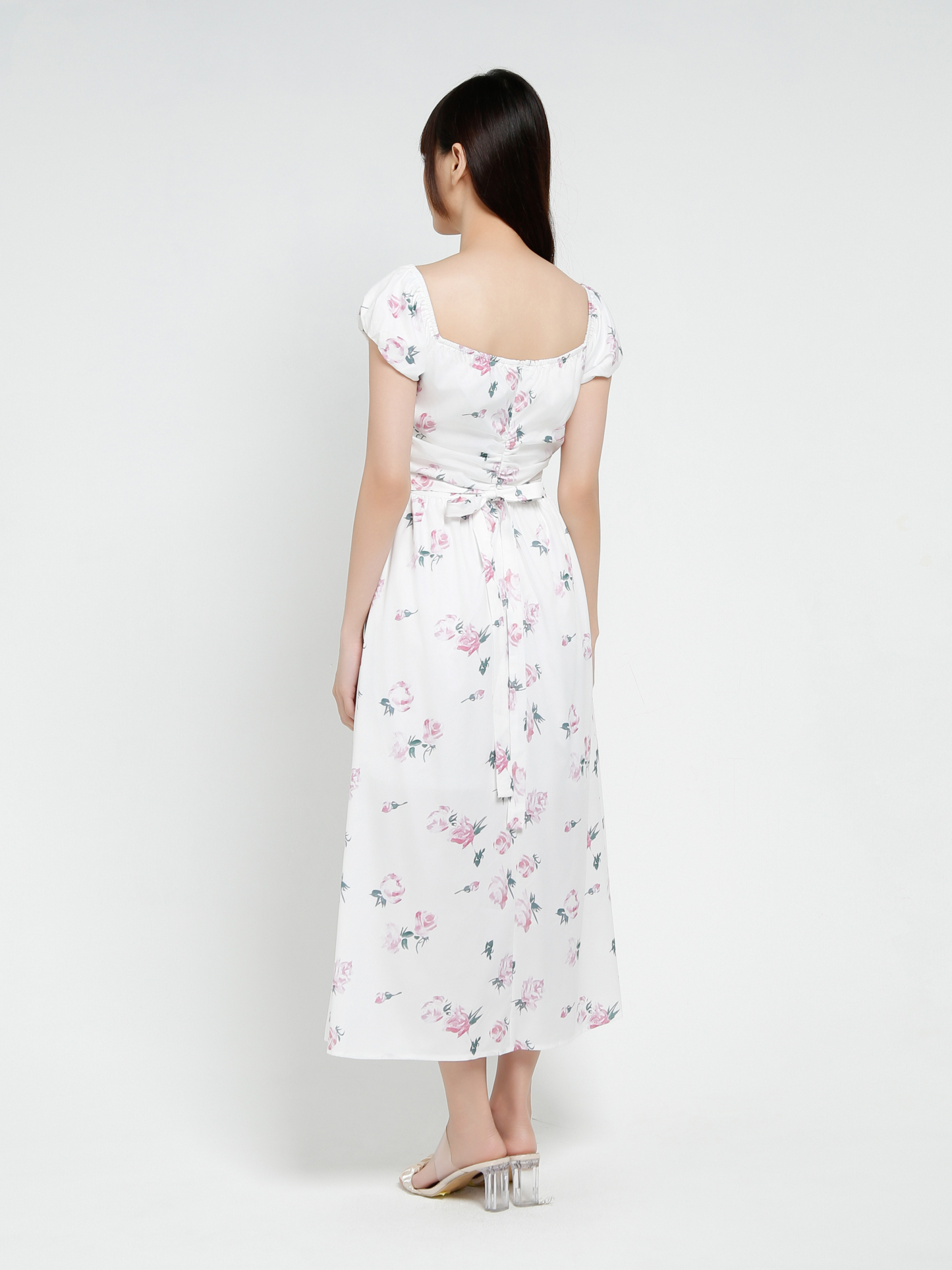 Off Shoulder Floral Dress 37581