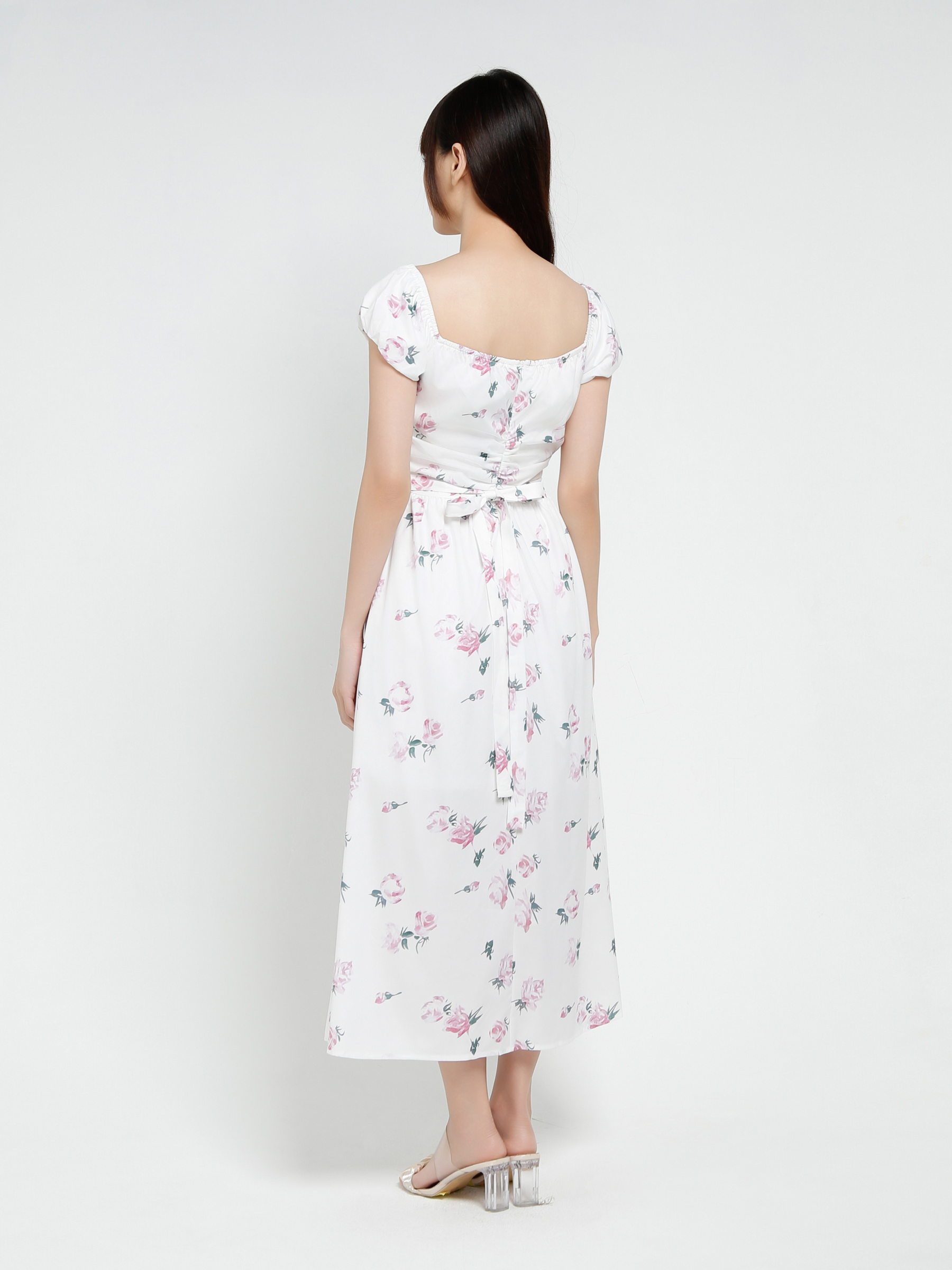 Off Shoulder Floral Dress 37581