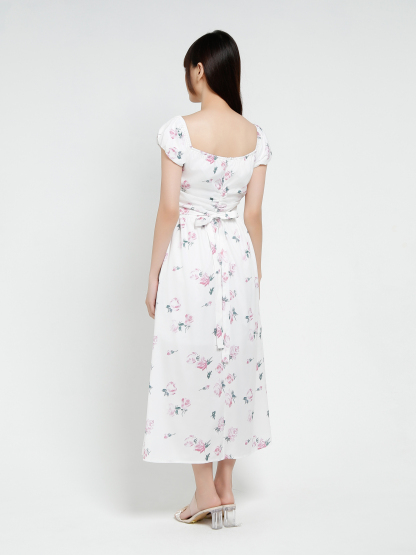 Off Shoulder Floral Dress 37581