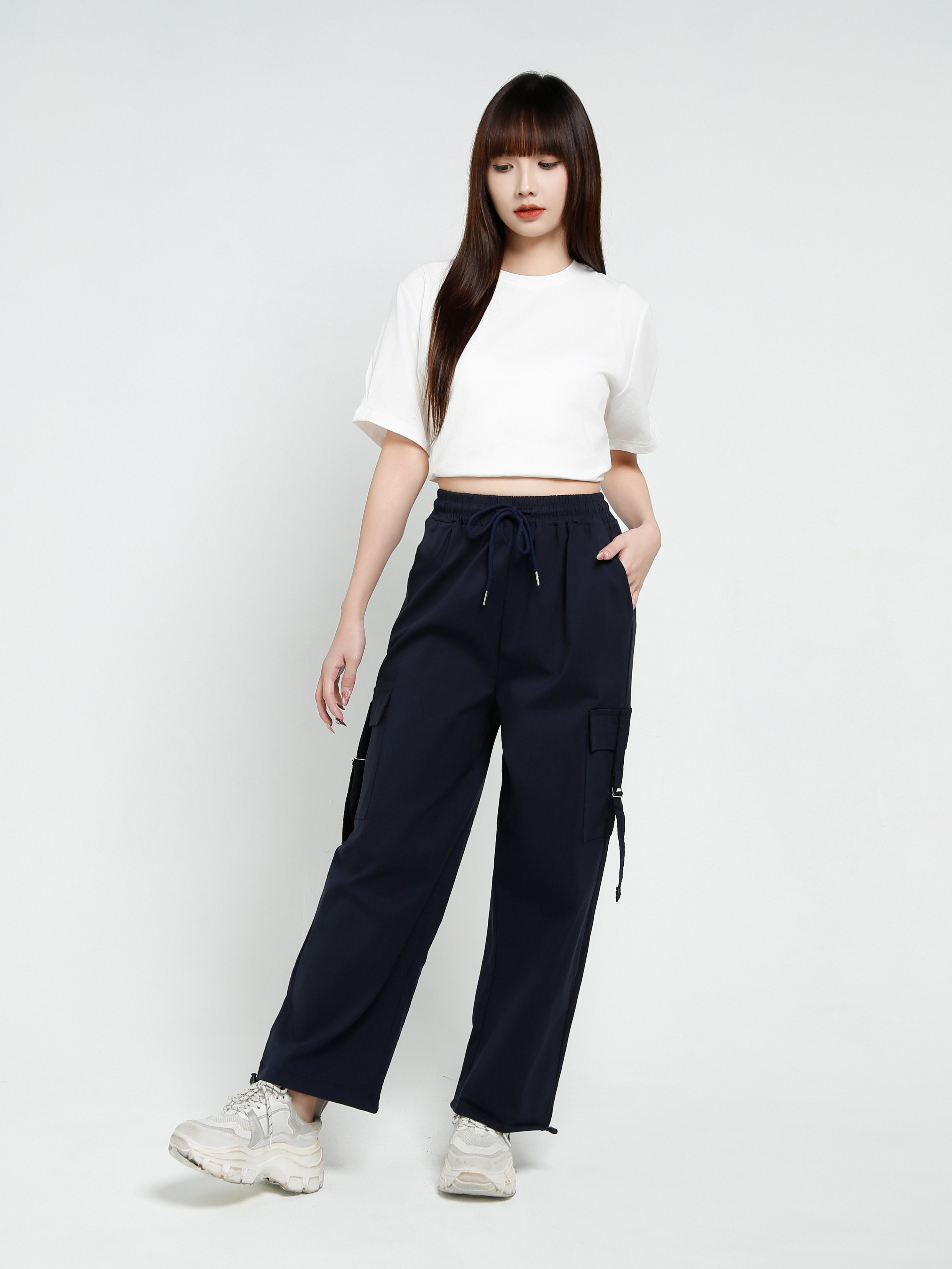 Side Pokcet Long pants 37582