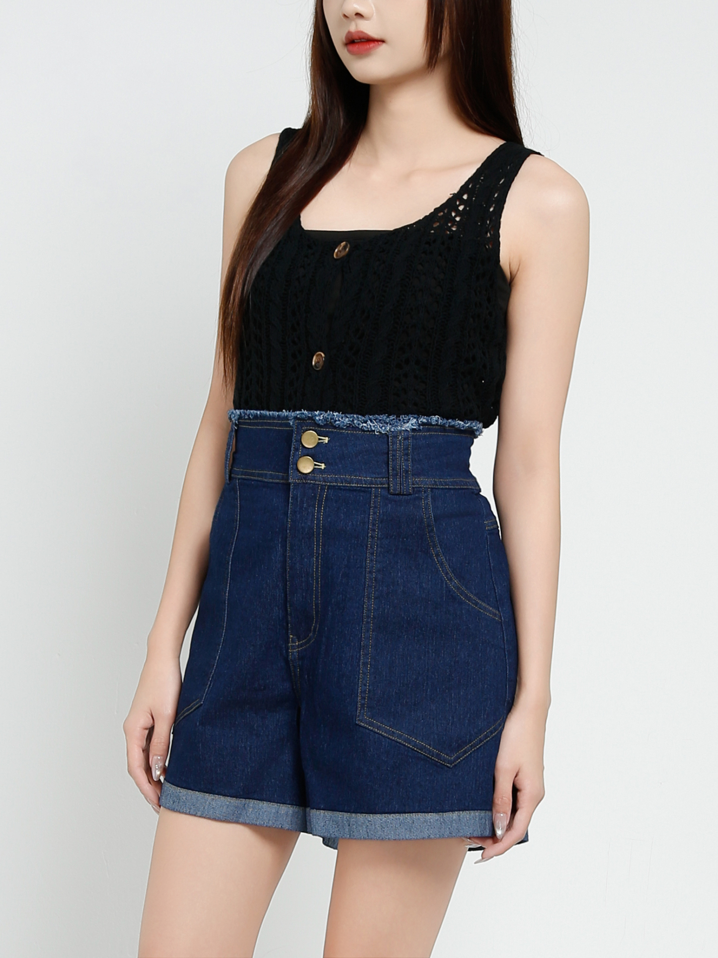 Knitted Eyelet Top 37588