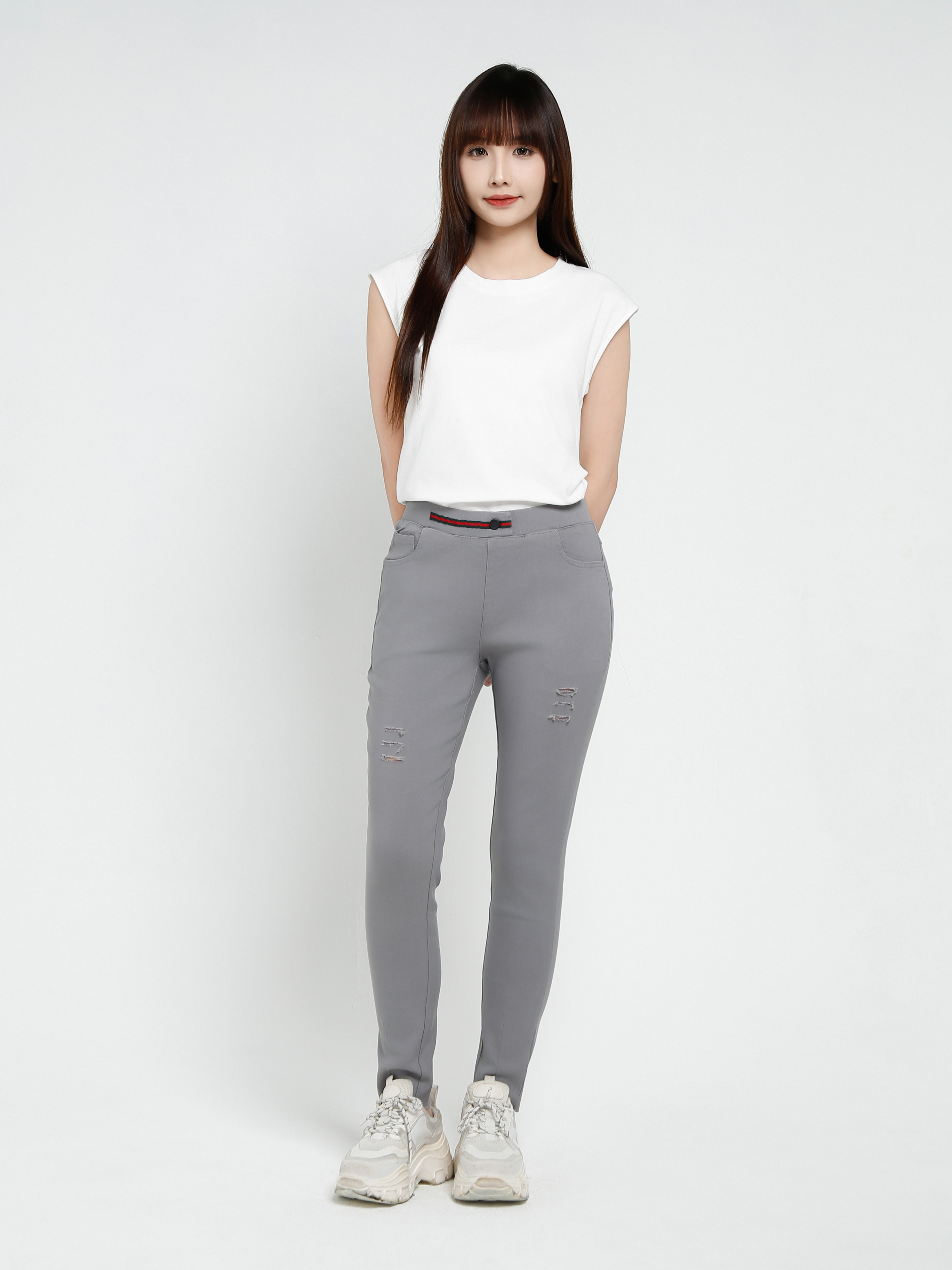 Cap Sleeve Side Pleated Top 37630