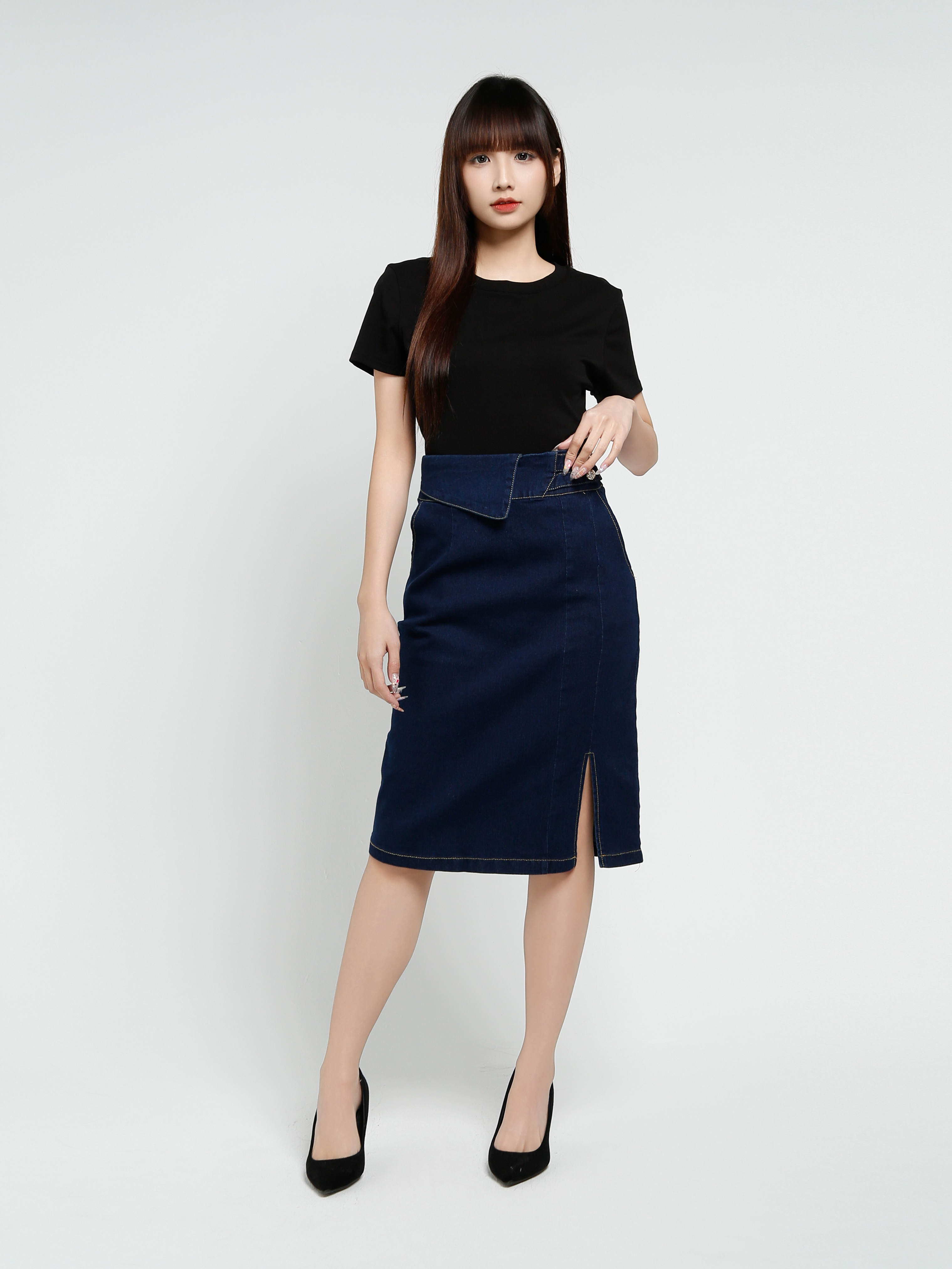 Short Sleeve Side Pleated Top 37632