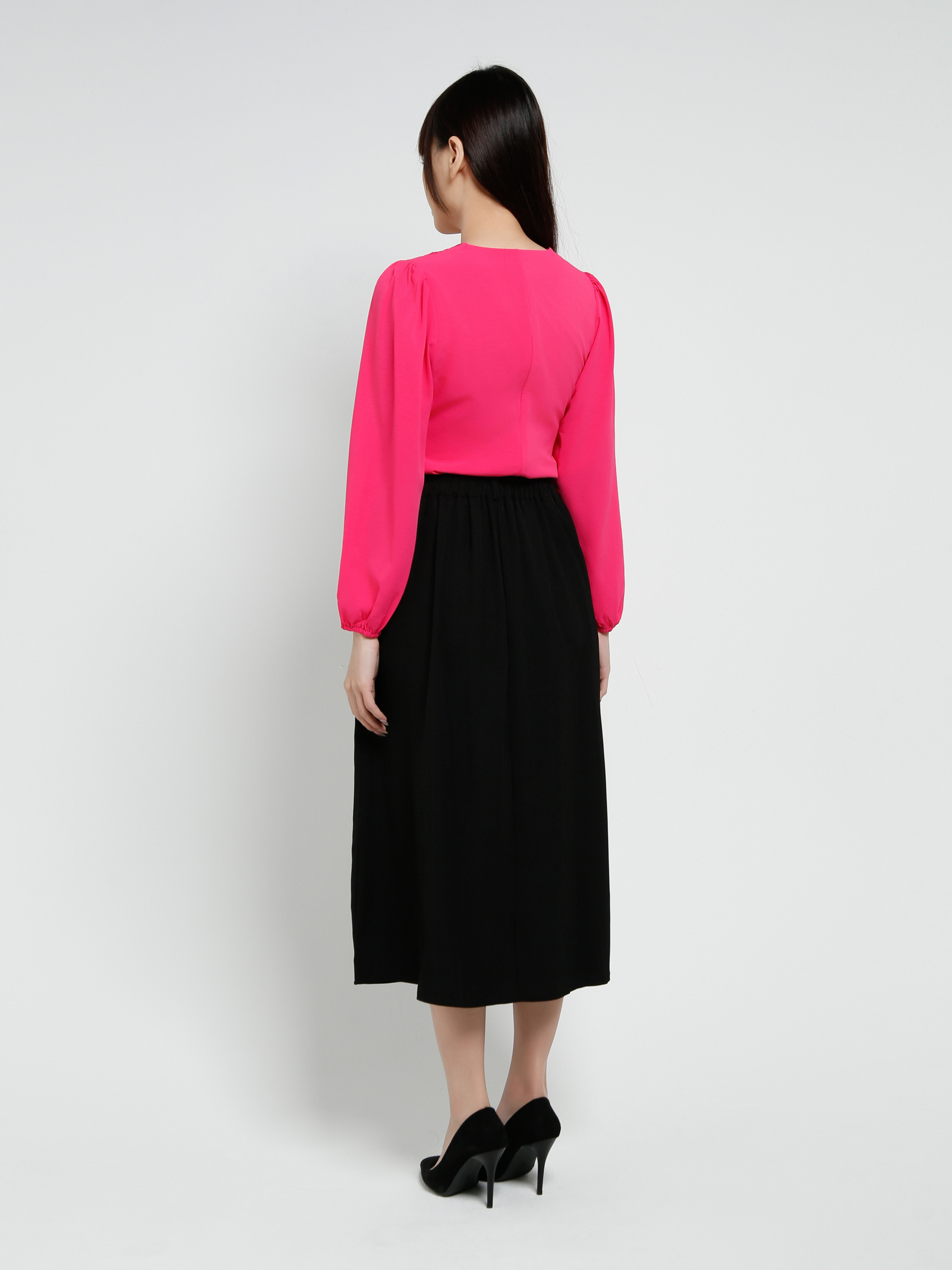 Long Sleeve V Neck Top 37654