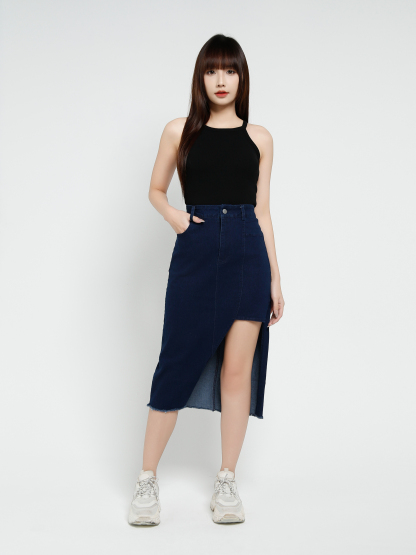 Denm With Split Skirt 37720