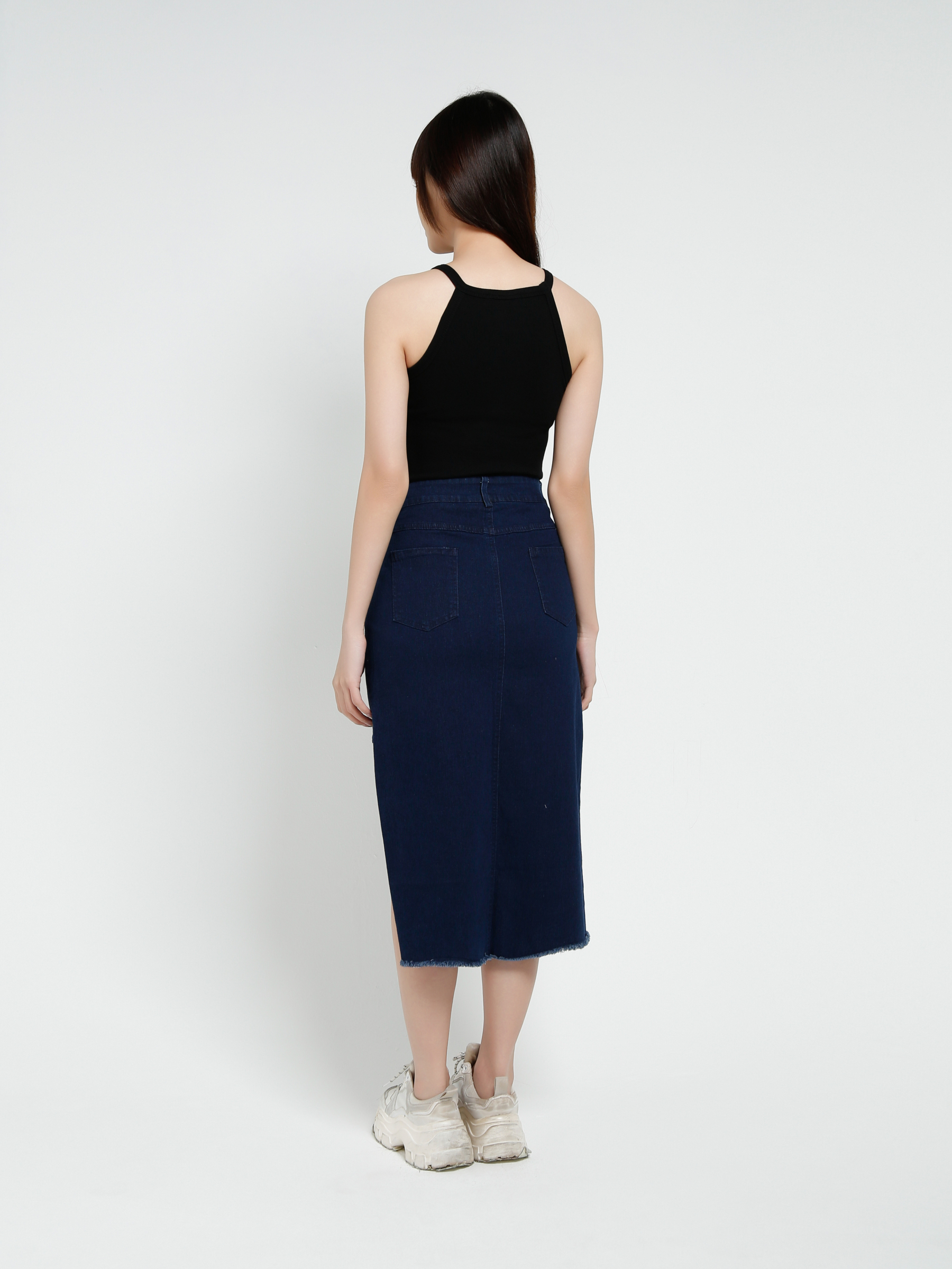 Denm With Split Skirt 37720
