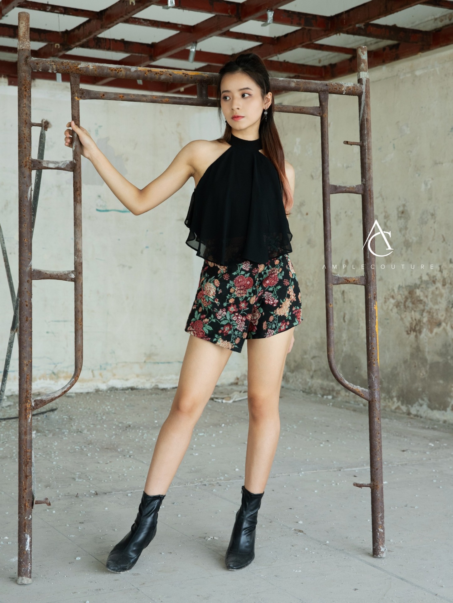 Flower Print Skirt Pant 30131 (SPO)