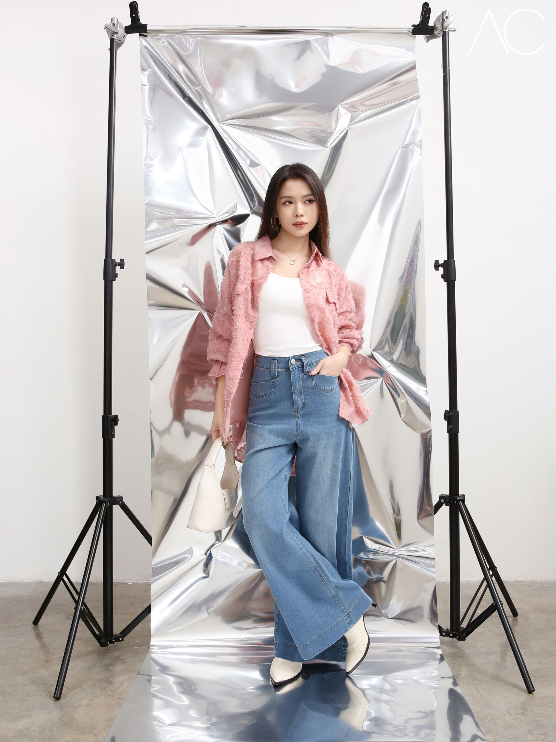 Denim Side Pocket Long Pant 44160