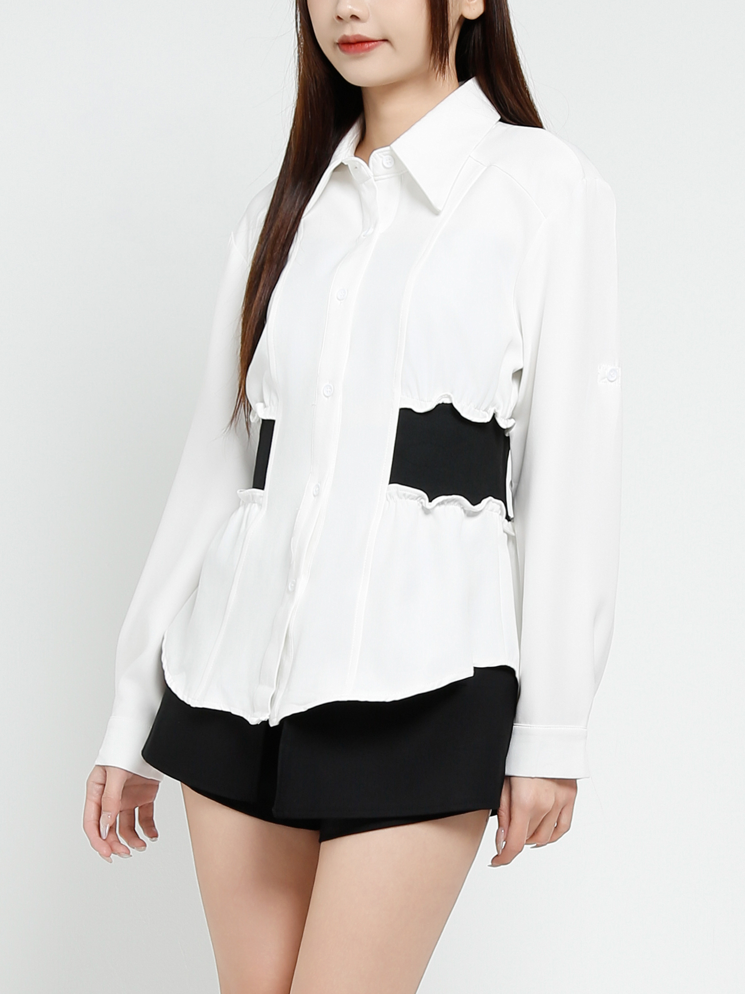 Waist Stretchable Blouse 37740