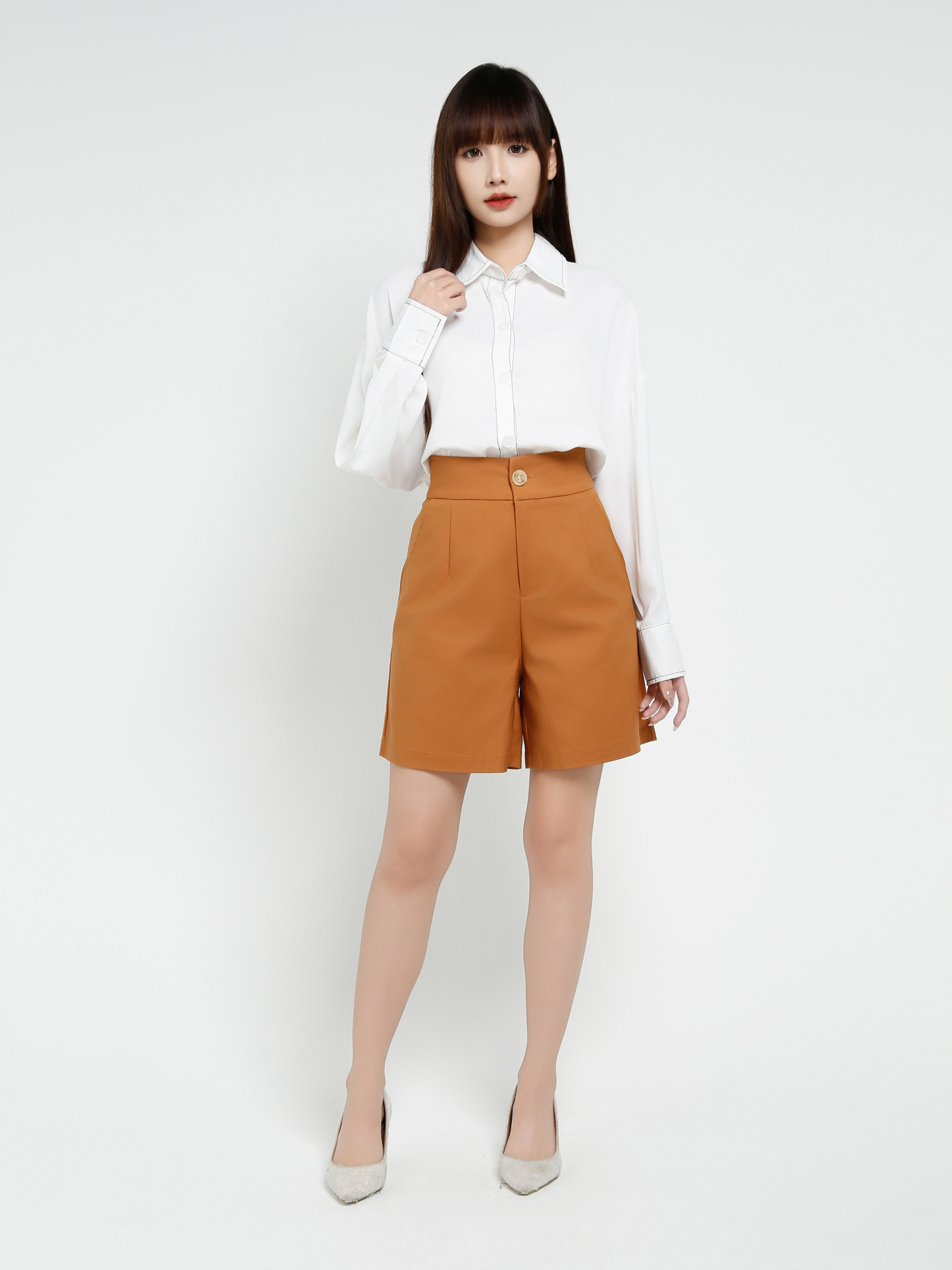 Side Pocket Midi Pants 37757