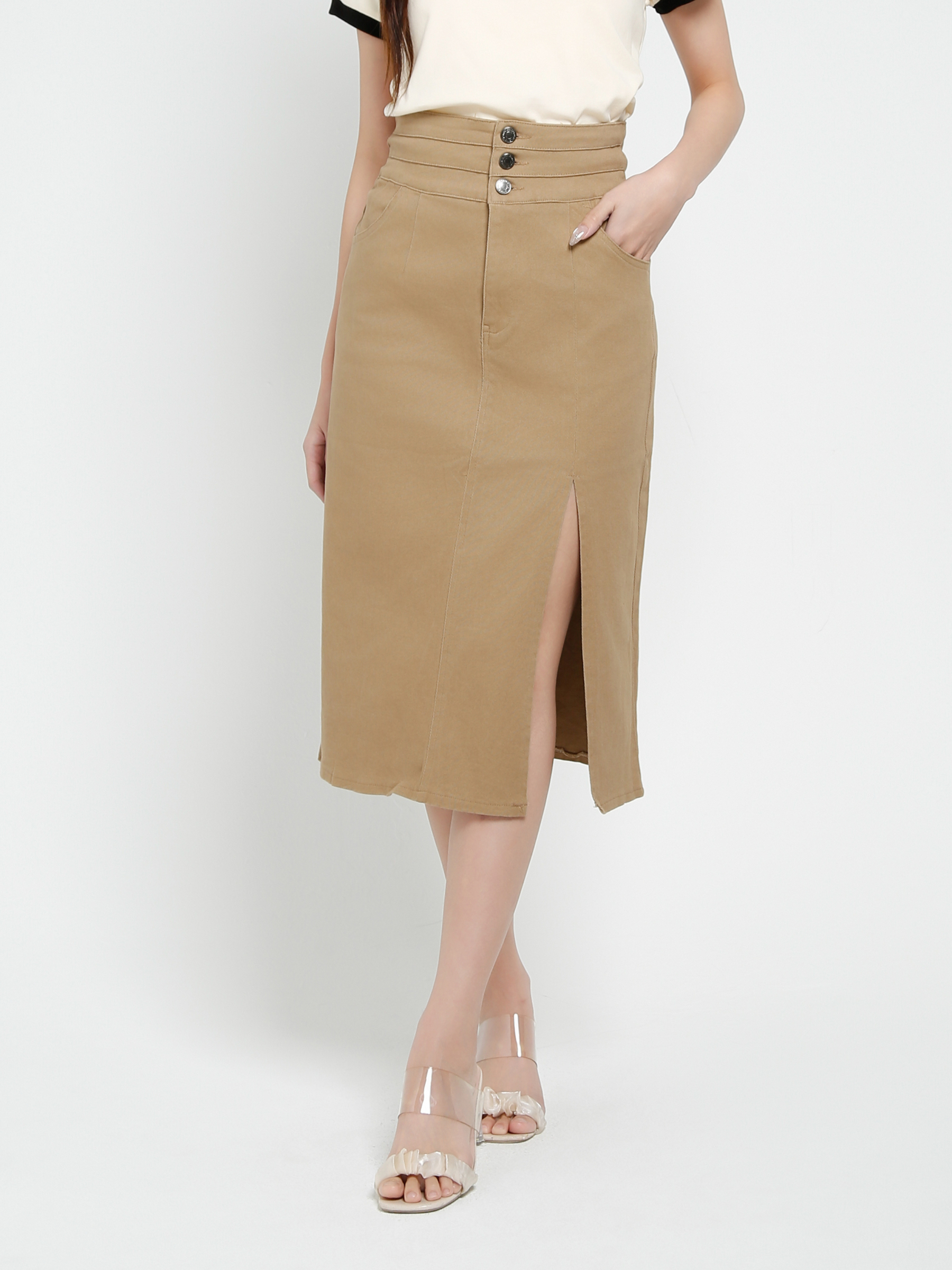 High Waist With Split Skirt 37802