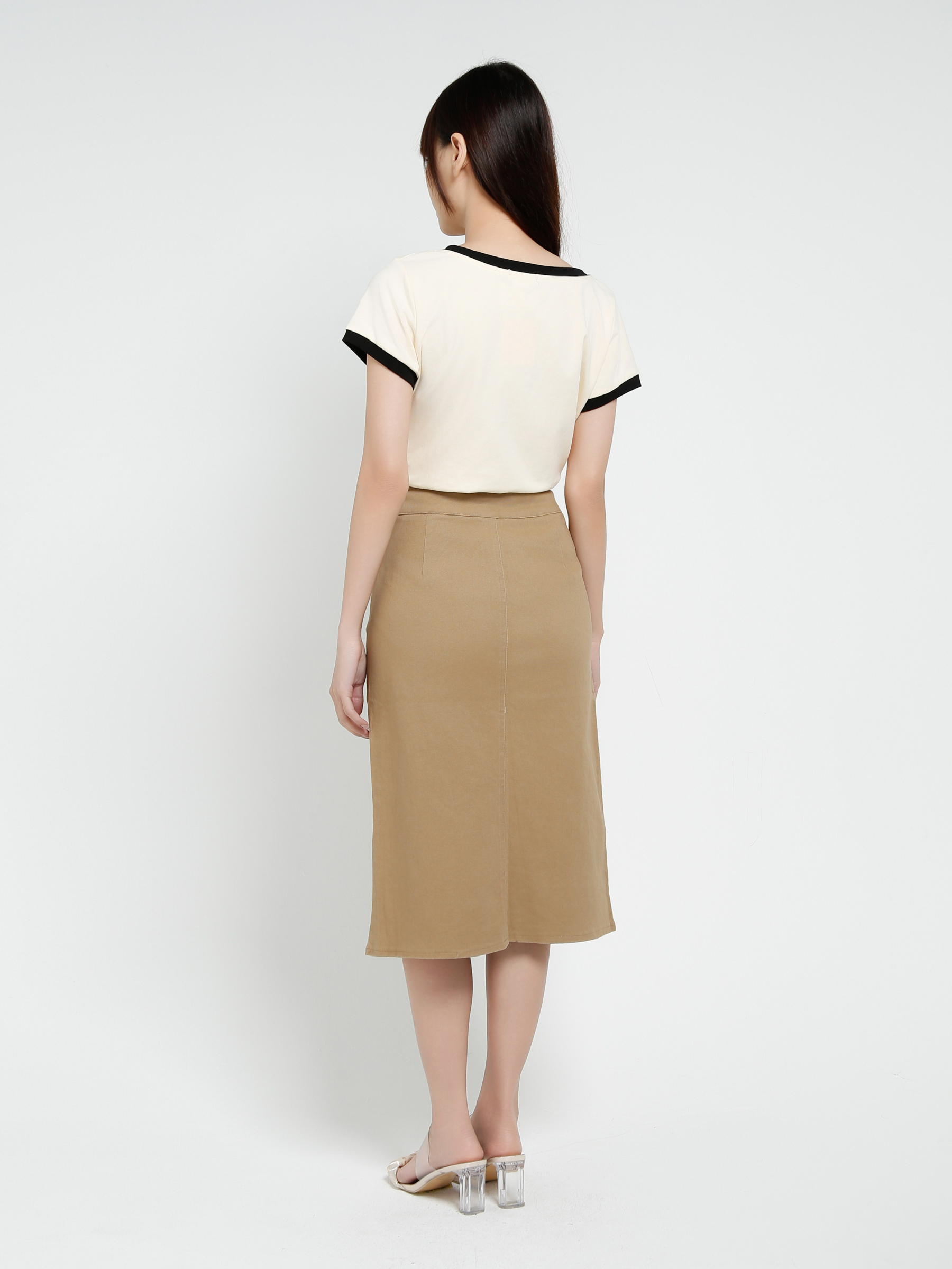 High Waist With Split Skirt 37802