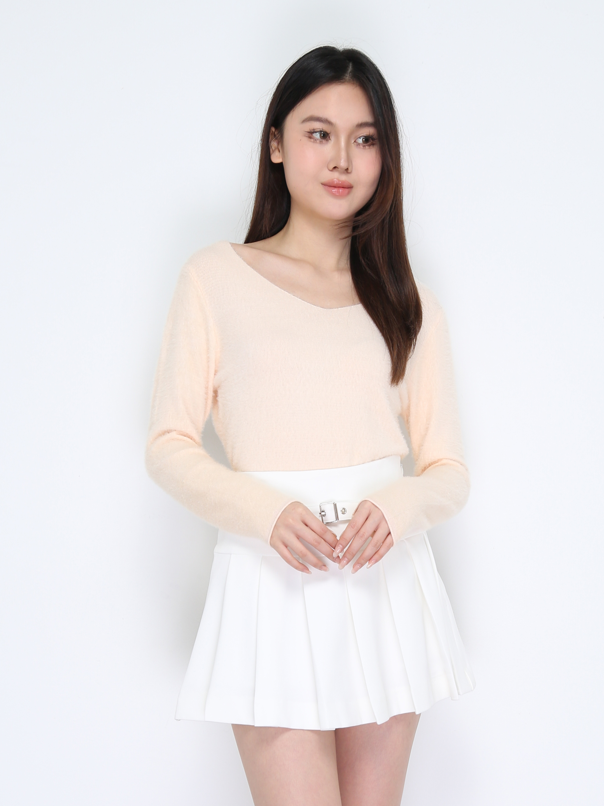 V Neck Long Sleeve Top 37793
