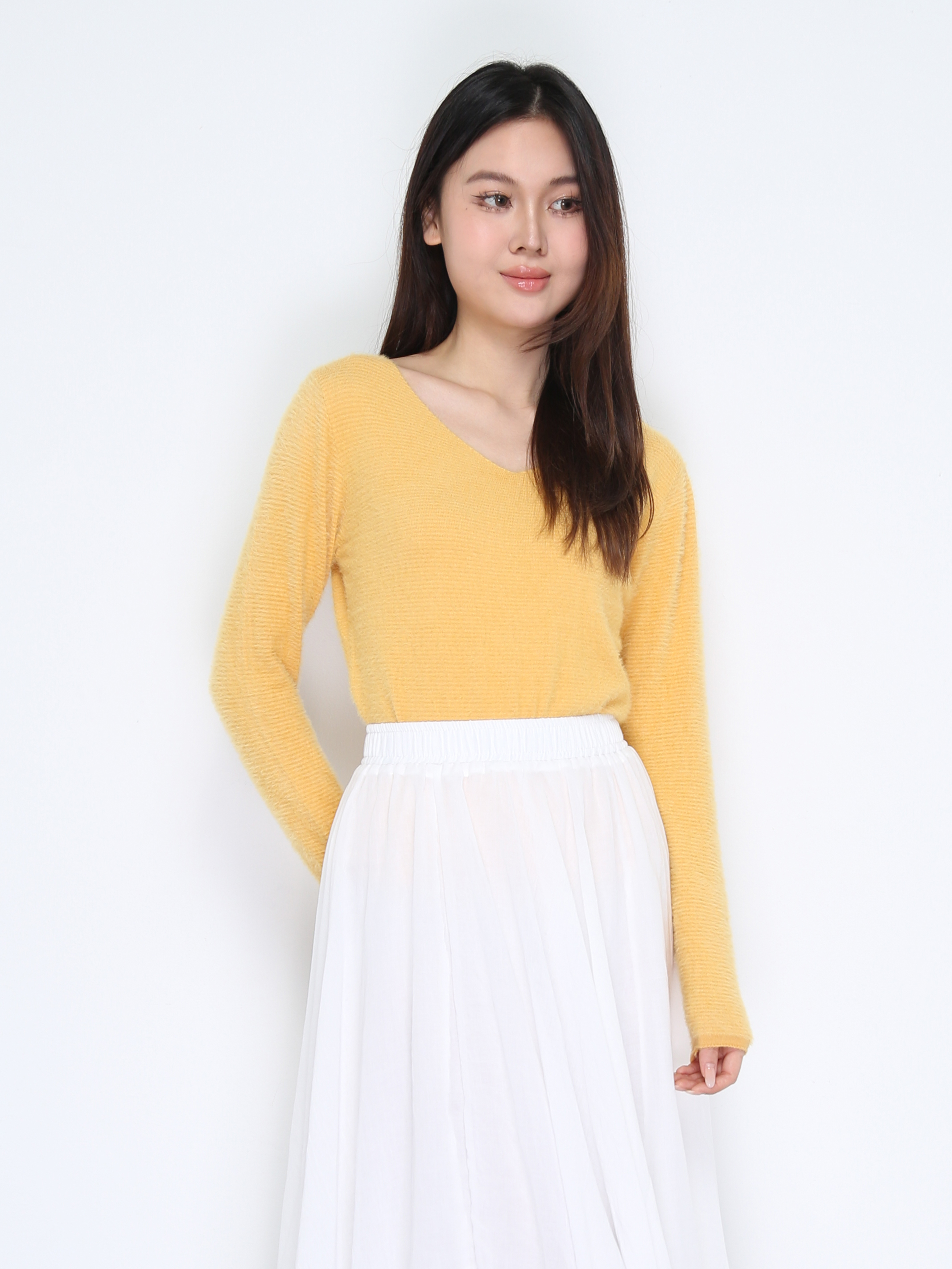 V Neck Long Sleeve Top 37793