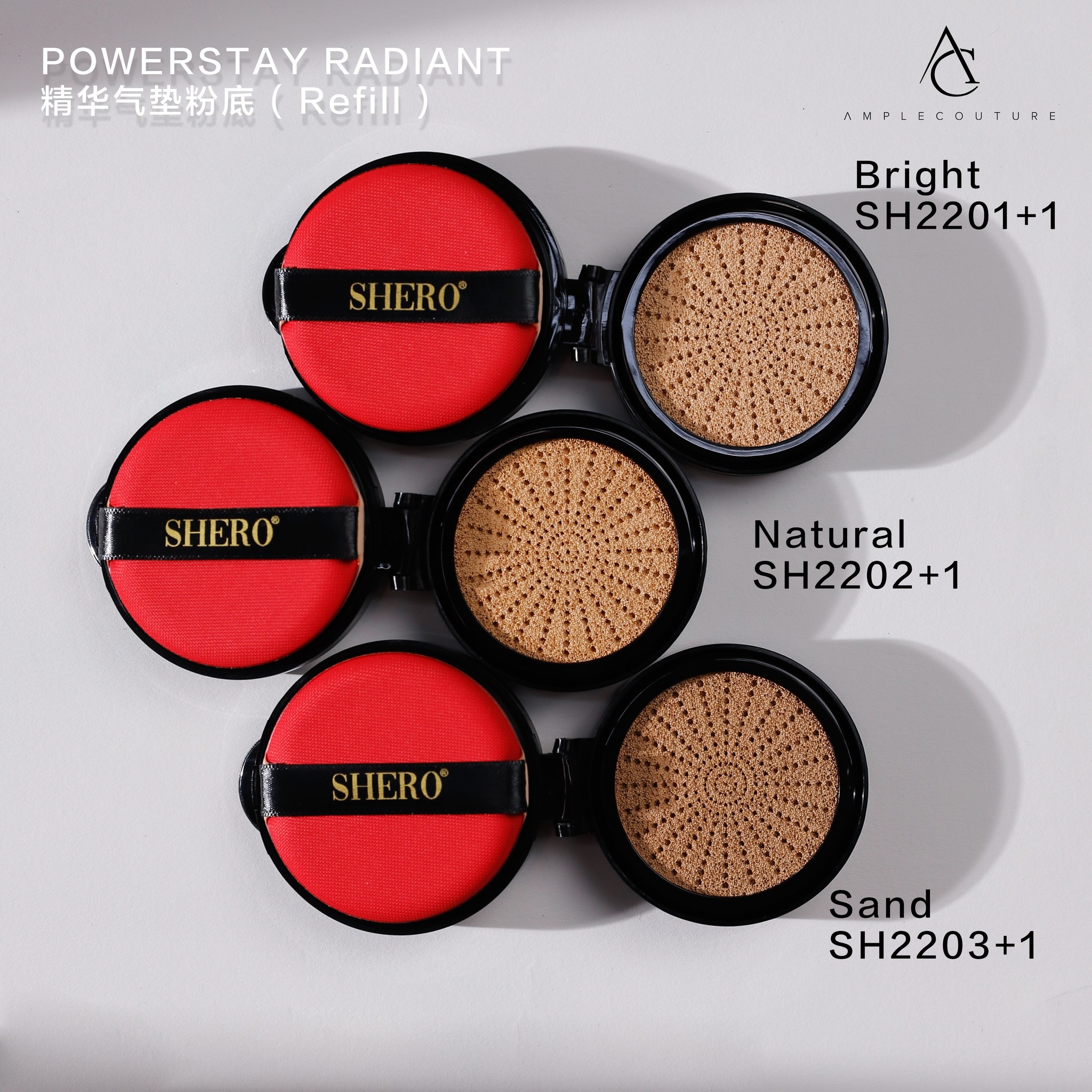 SHERO Powerstay Radiant serum Cushion Foundation - REFILL SH22