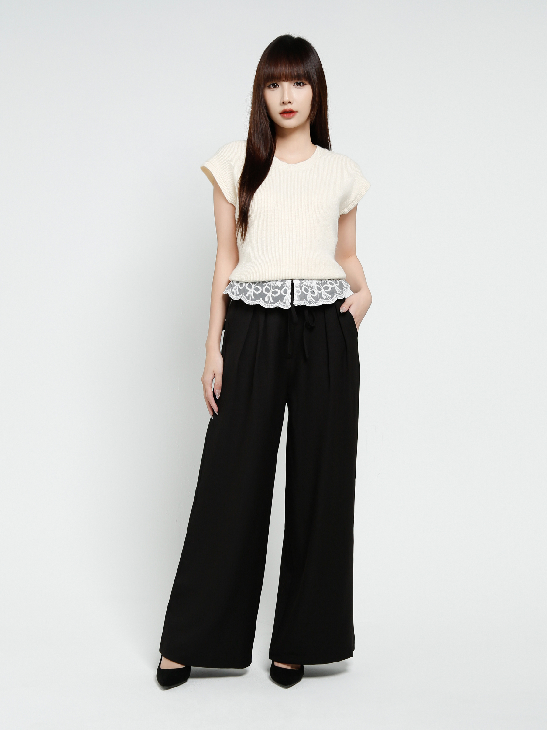 With lace Long Pants 37738