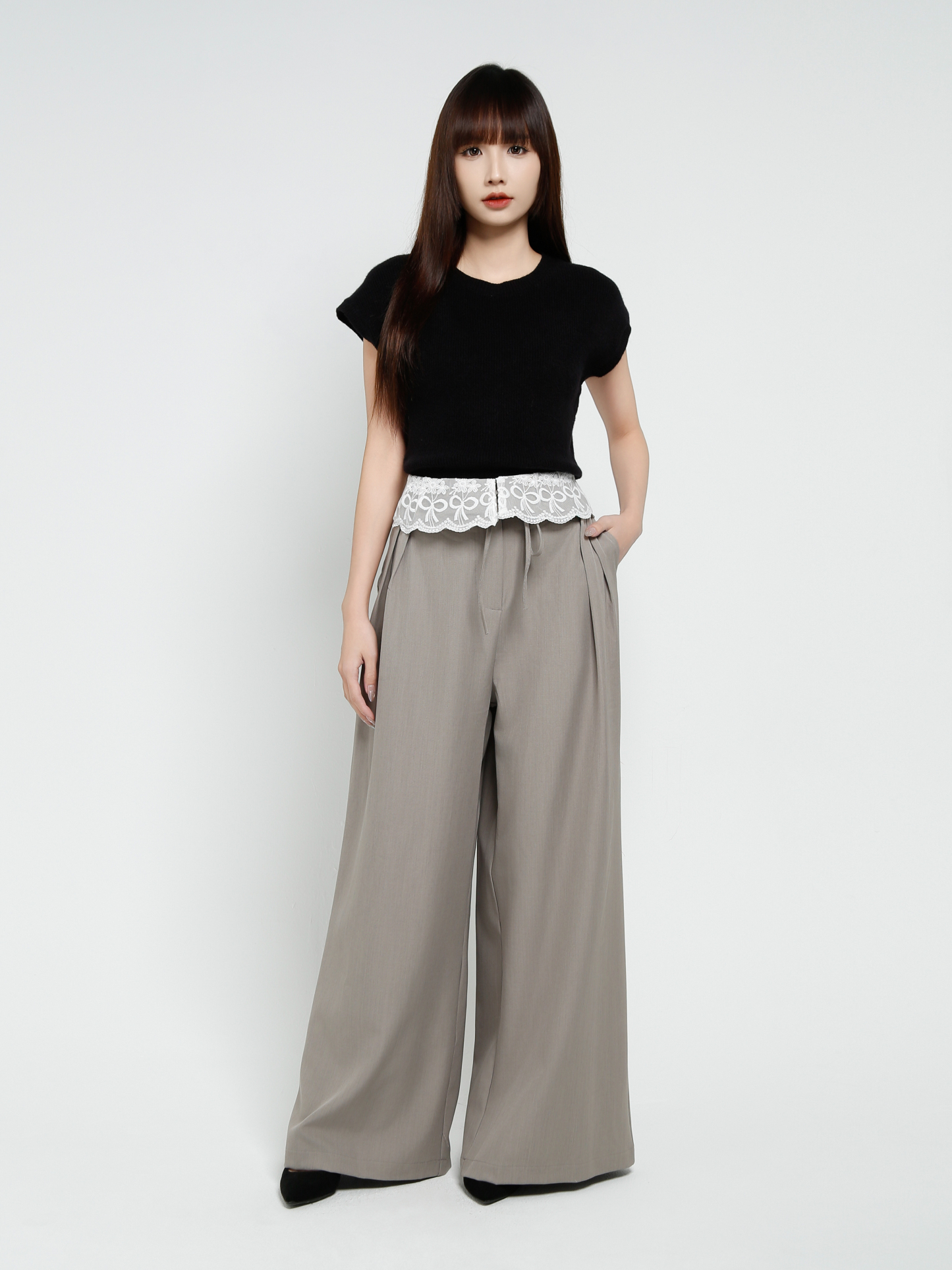 Knitted Short Sleeve Top 37845