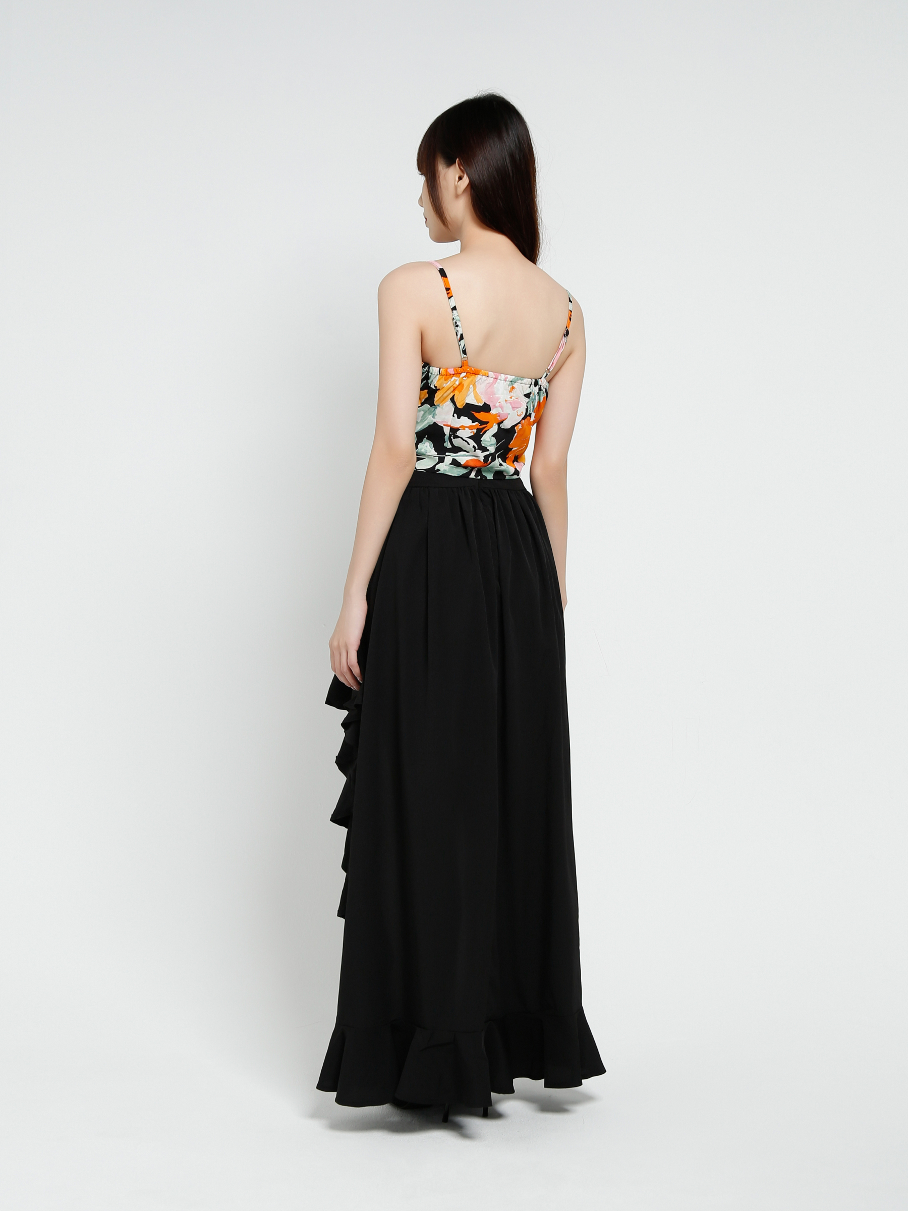 Sleeveless Top With Long Skirt Set 37853