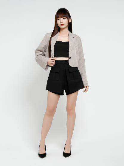 Long Sleeve Front Button Top 37856