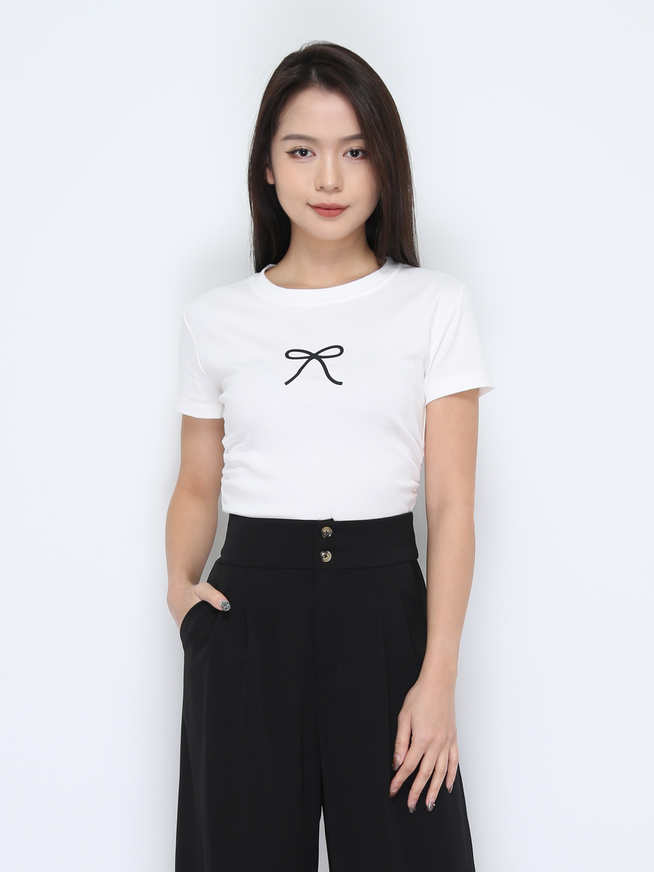 Side Pleated Top 37875