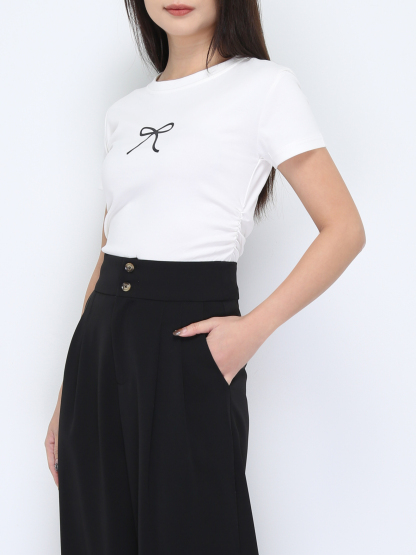 Side Pleated Top 37875