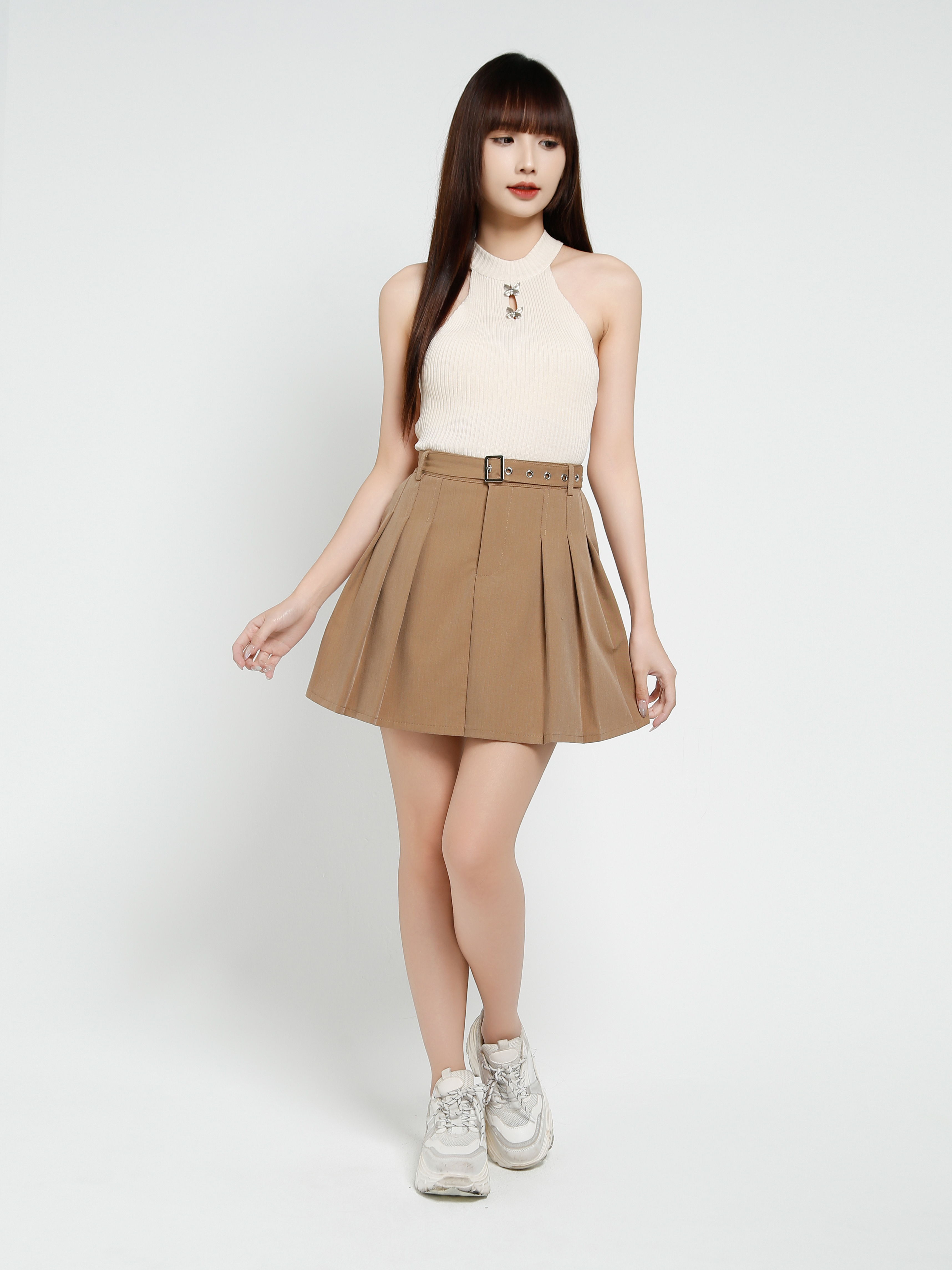 Pleated SKirt Pants 37817