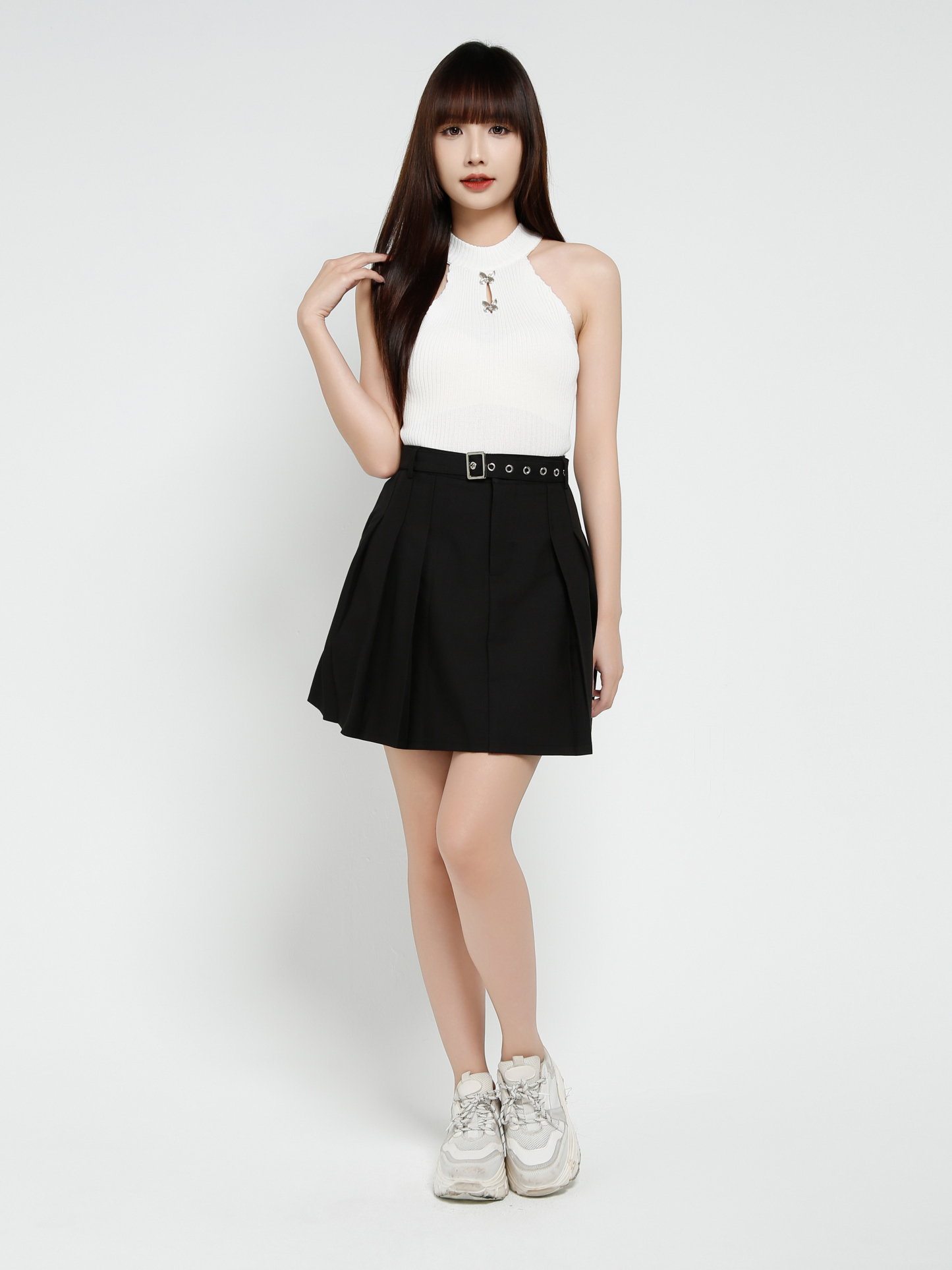 Pleated SKirt Pants 37817