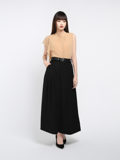 Side Ruffles Sleeve Top 37904