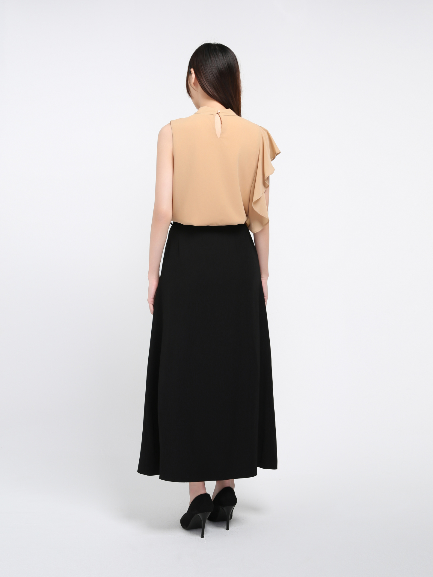 Side Ruffles Sleeve Top 37904